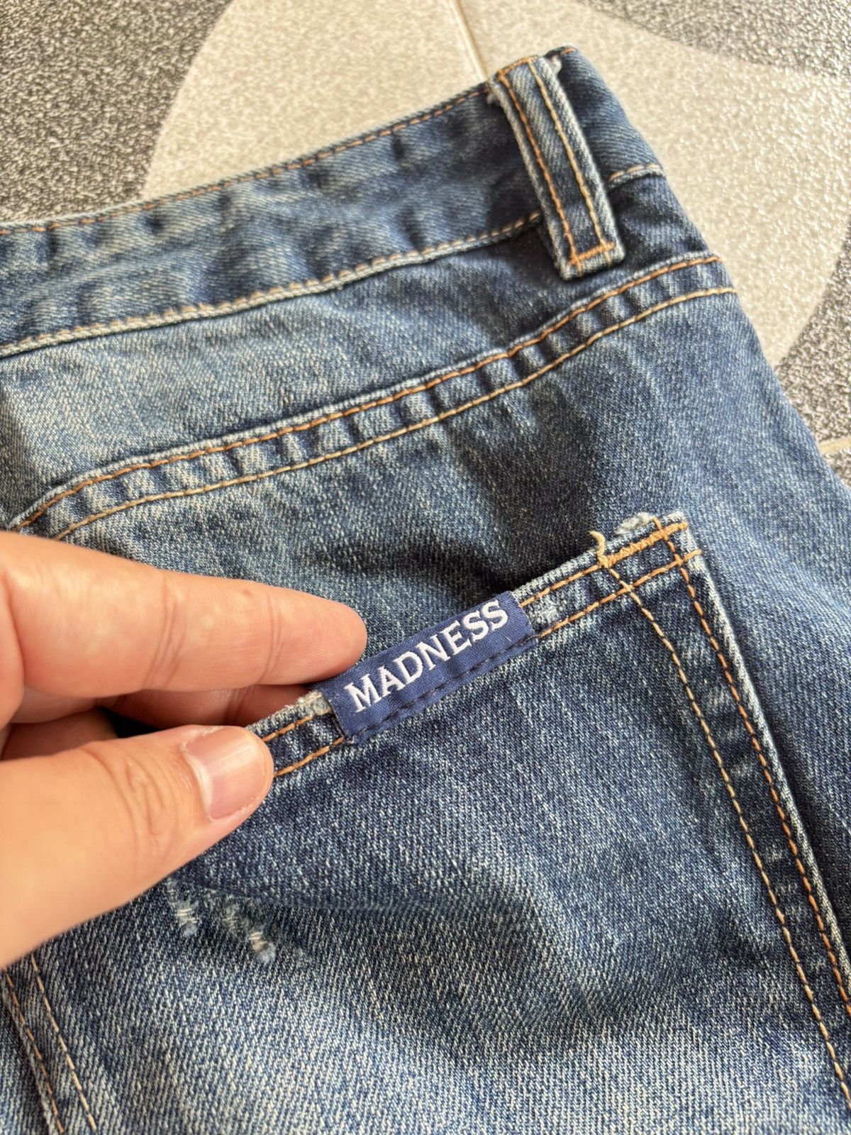 Madness Y2K Madness Individualism Distressed Denim Pants Size US 34 / EU 50 - 6 Thumbnail