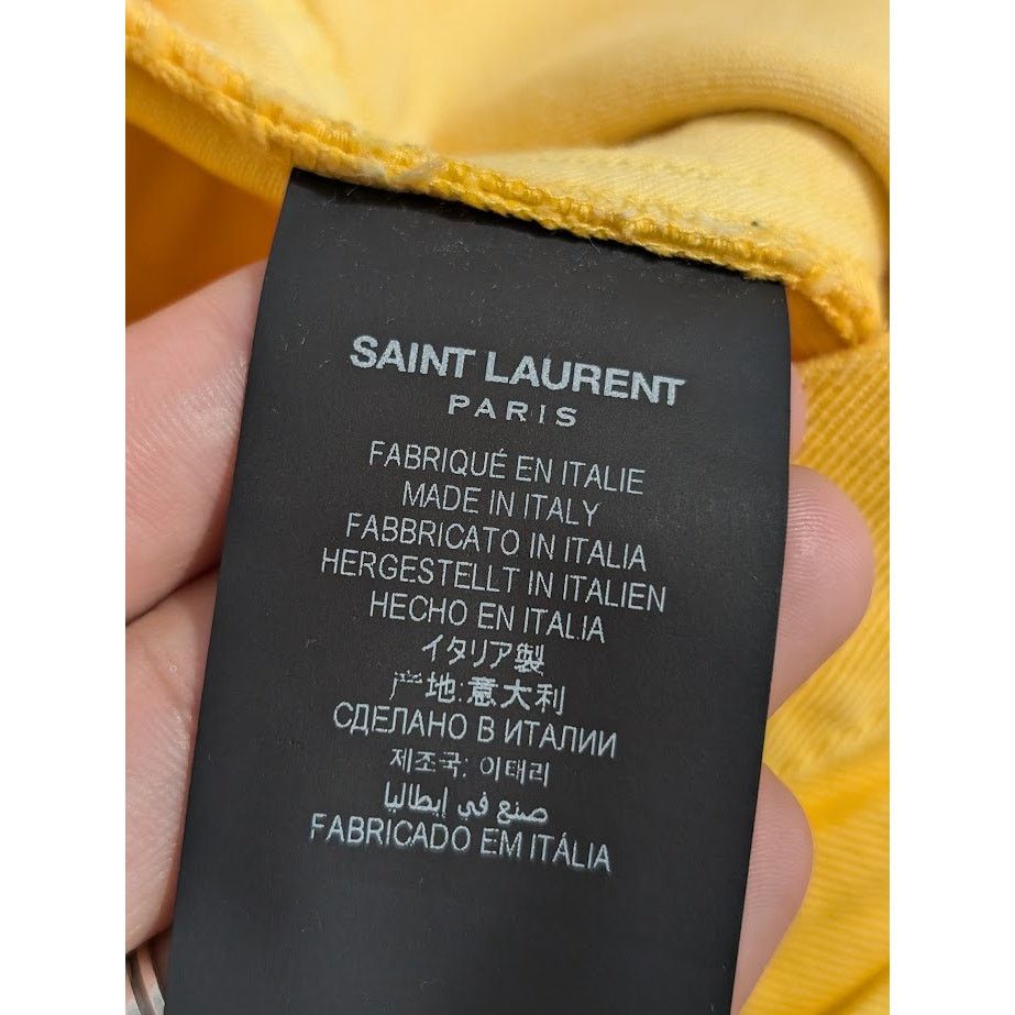 Saint Laurent Paris o1rshd1 Denim Short in Yellow Size US 34 / EU 50 - 21 Thumbnail