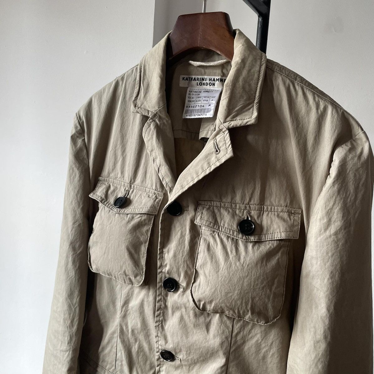 Katharine Hamnett London 1990s Katharine Hamnett London Cargo Utility Nylon Jacket Size US M / EU 48-50 / 2 - 2 Thumbnail