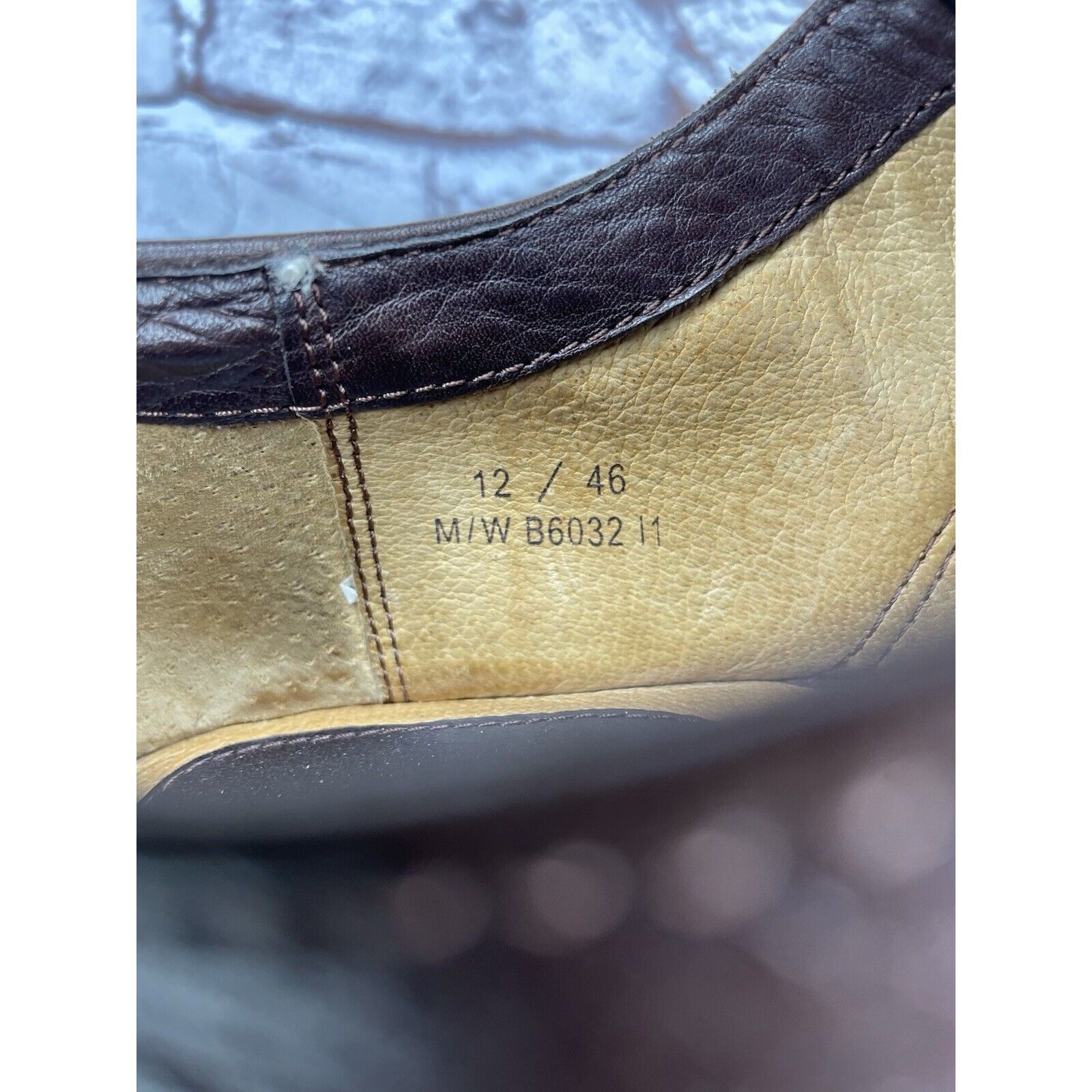 Born Born Handcrafted Brown Leather Oxfords Lace Up Casual Shoes Size US 12 / EU 45 - 9 Thumbnail