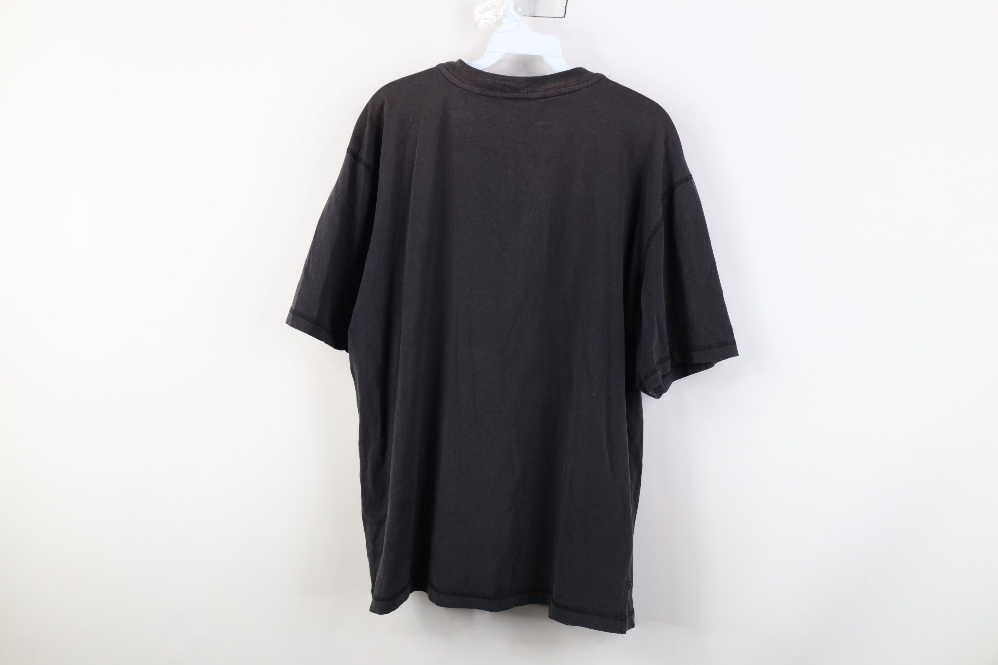 Vintage Vintage 90s Y2K Streetwear Sun Faded Henley T-Shirt Black Size US L / EU 52-54 / 3 - 12 Thumbnail