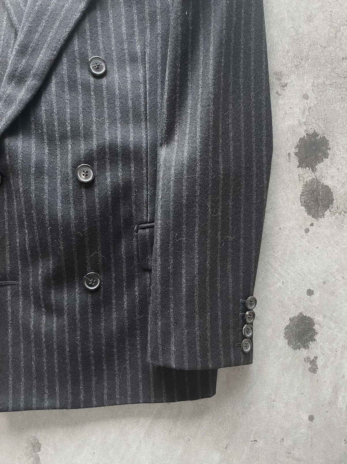 Hedi Slimane Dior Homme AW04 “VTOC” Pinstripe Jacket Size 42R - 4 Thumbnail