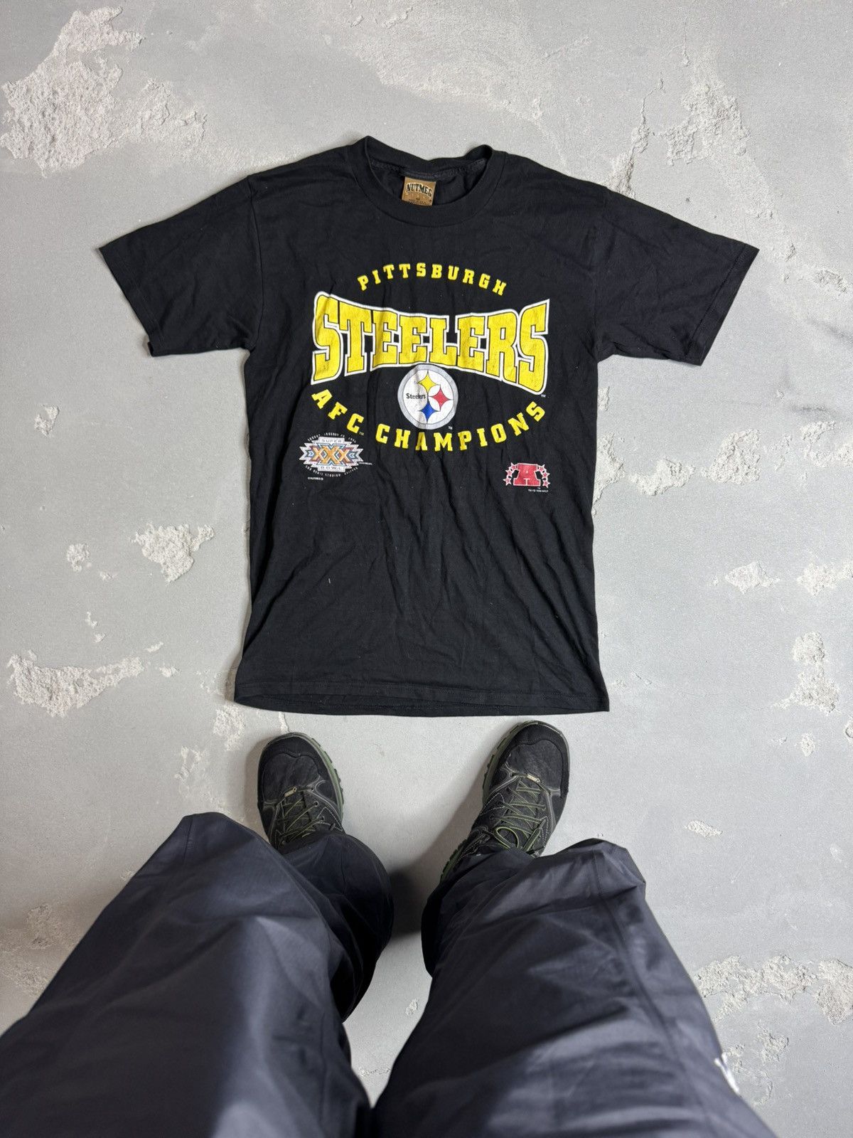 NFL × Vintage Vintage Pittsburgh Steelers Logo T Shirt USA Size US M / EU 48-50 / 2 - 1 Thumbnail