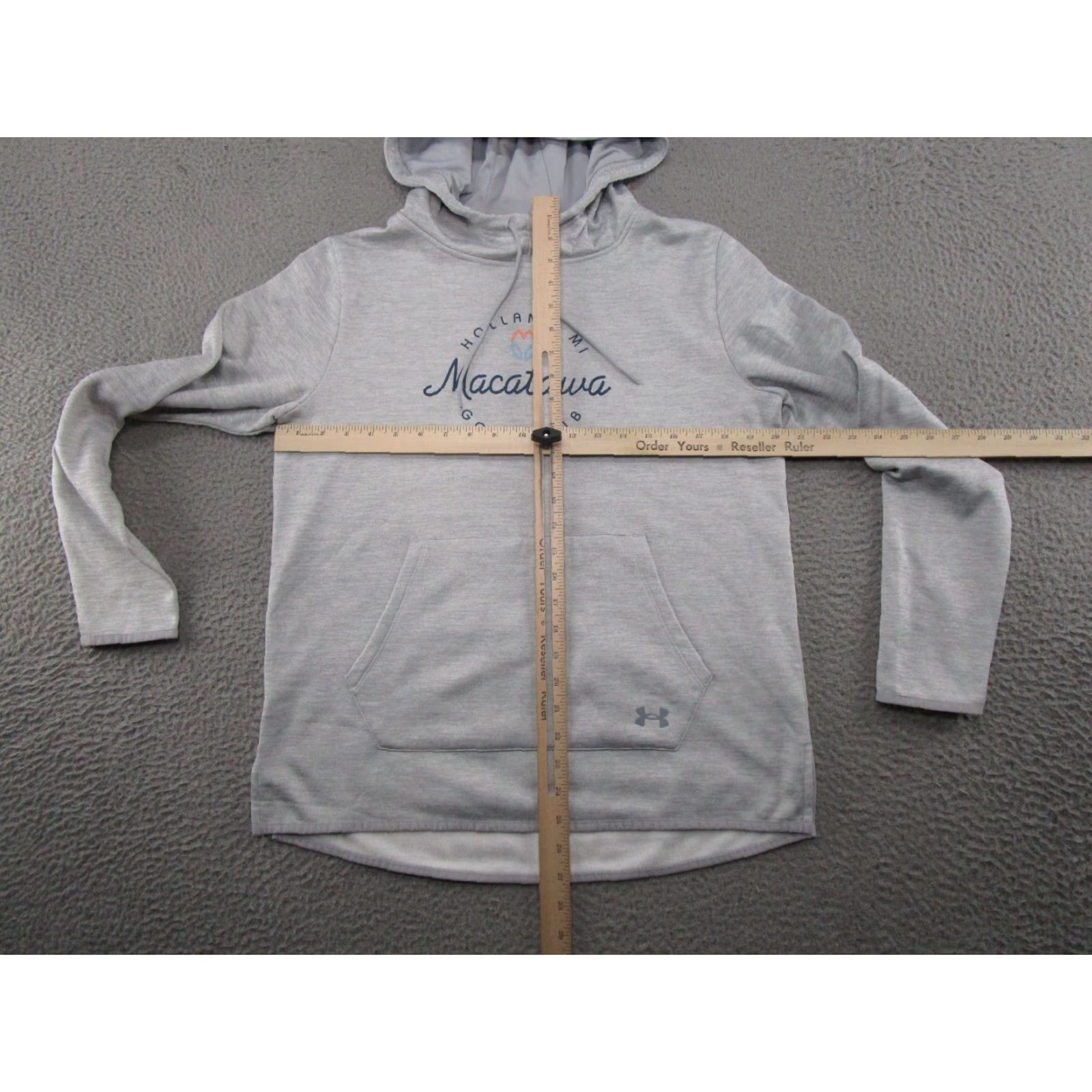 Under Armour Under Armour Hoodie Womens Size M Gray Lightweight Logo Long Sleeve Pullover Solid Womens Size M / US 6-8 / IT 42-44 - 5 Thumbnail