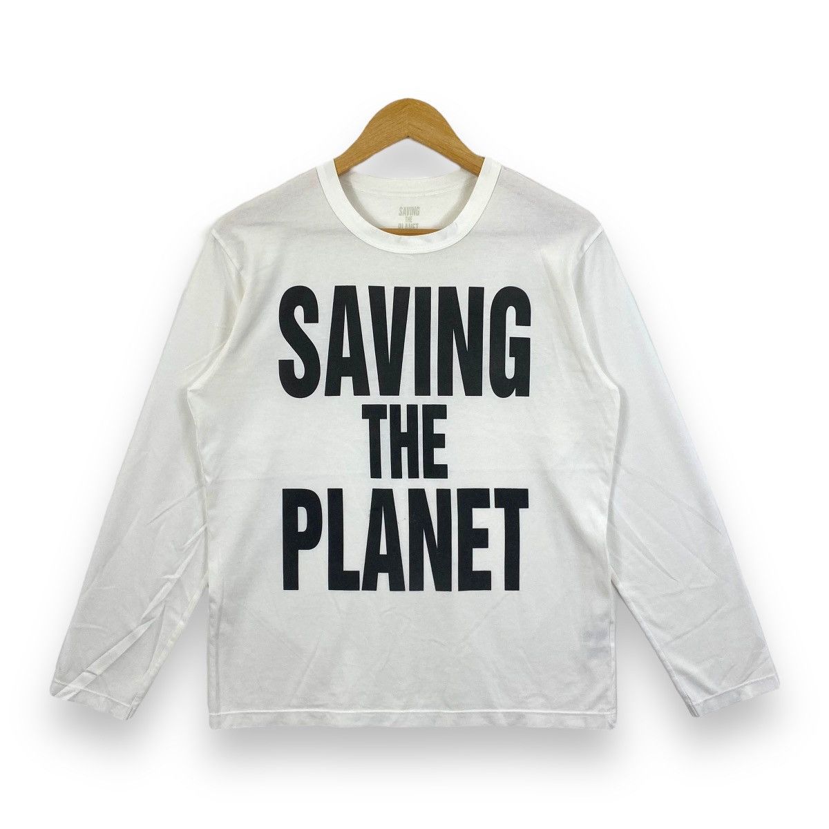 Katharine Hamnett London KATHARINE HAMNETT Saving The Planet Long Sleeve Tee Shirt Size US M / EU 48-50 / 2 - 1 Thumbnail