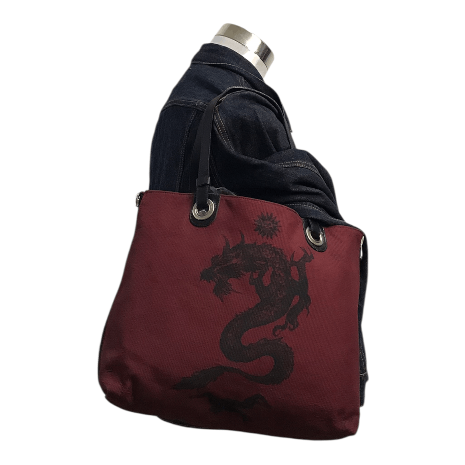 Jean Paul Gaultier Limited Style Dragon Art Tote Bag