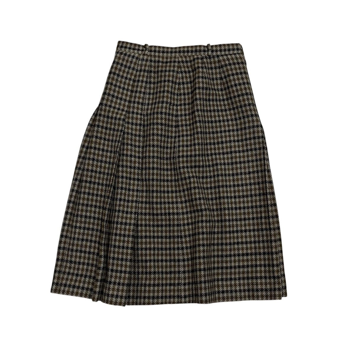 Burberry Vintage Burberrys Wool Nova Check Skirt Checkered Tartan Size 26" / US 2 / IT 38 - 1 Thumbnail
