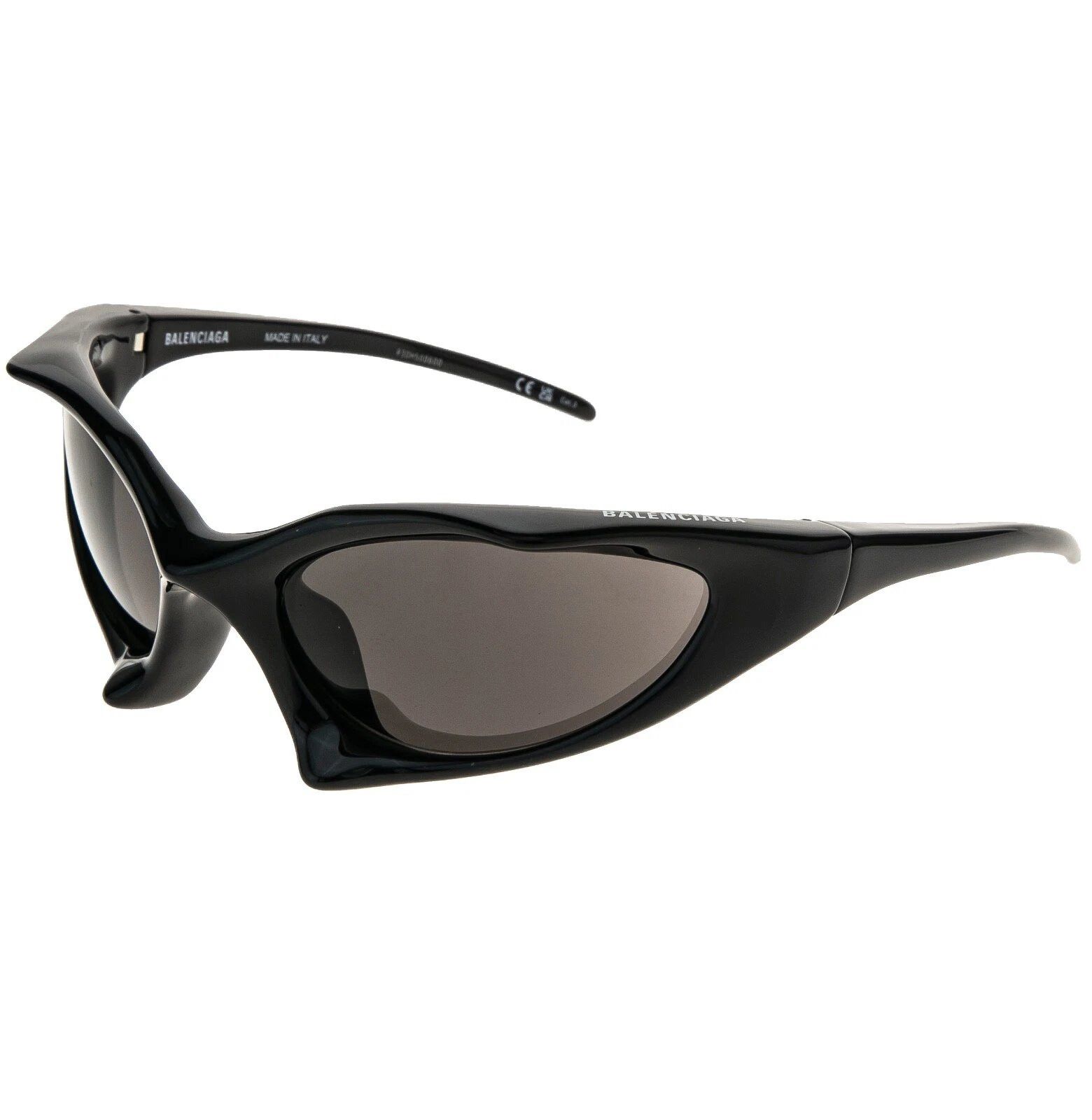 Balenciaga BALENCIAGA BB0352S RUNNER CAT 0352 Black Angular Mask 001 Size ONE SIZE - 8 Thumbnail