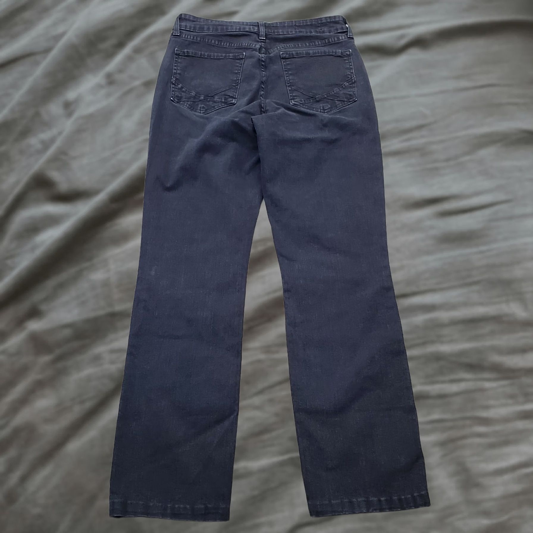 NYDJ NYDJ Marilyn Straight Jeans Womens Size 8 Blue Denim 5-Pocket Design Size 30" / US 8 / IT 44 - 1 Thumbnail