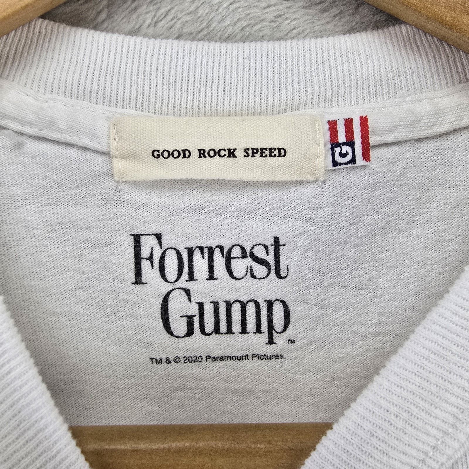 Other Good Rock Speed Forrest Gump Shirt Mens Medium White Movie Size US M / EU 48-50 / 2 - 4 Thumbnail