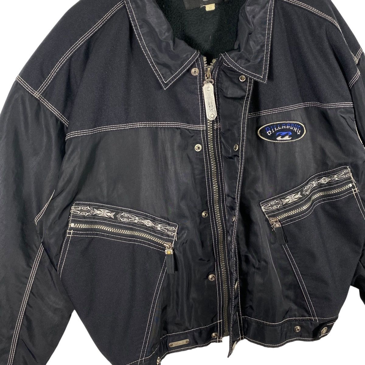 Billabong × Vintage Vintage 90s Billabong Zipper/Button Jacket Size US M / EU 48-50 / 2 - 7 Thumbnail