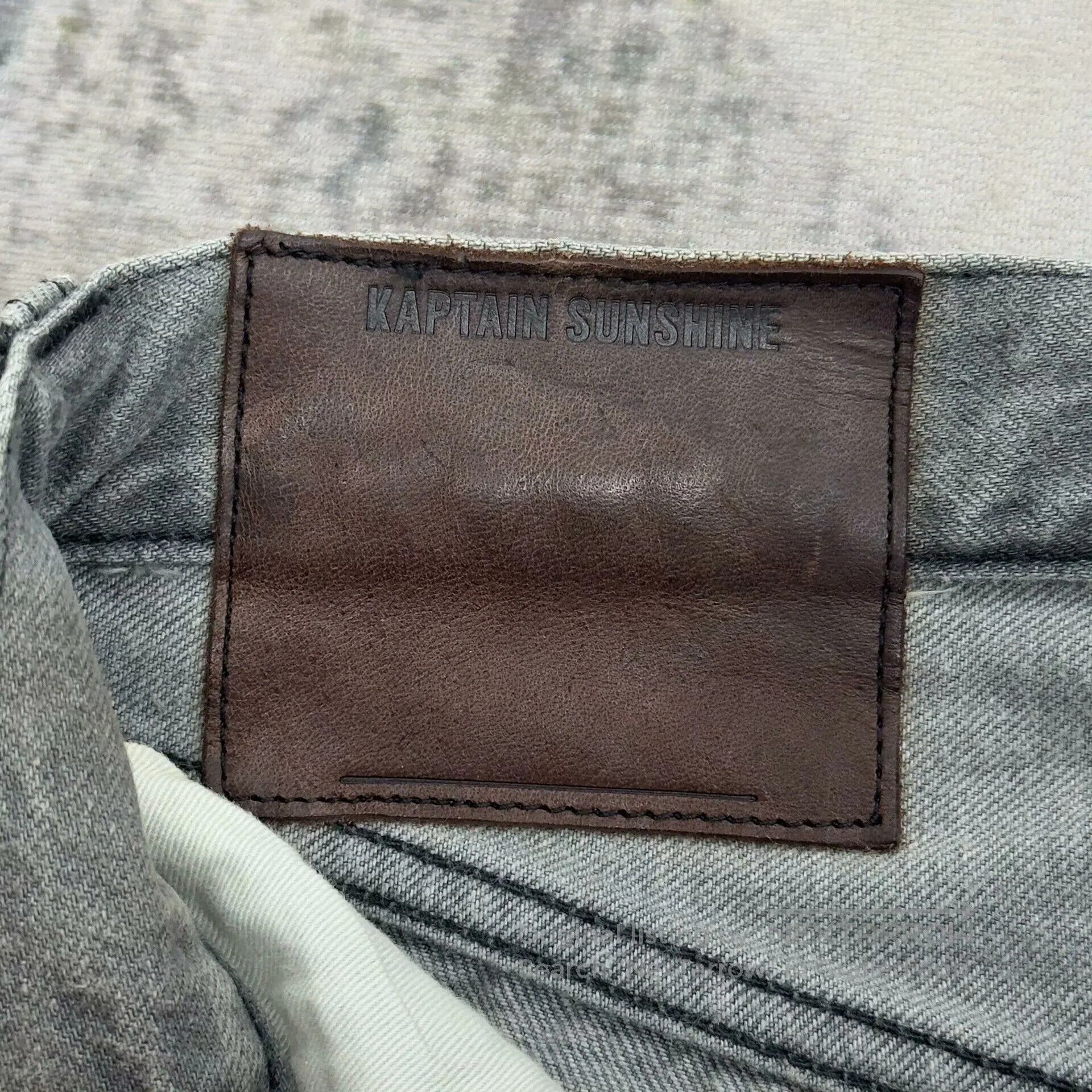 Kaptain Sunshine KAPTAIN SUNSHINE 5P Straight Cut Jeans. Size US 30 / EU 46 - 6 Thumbnail