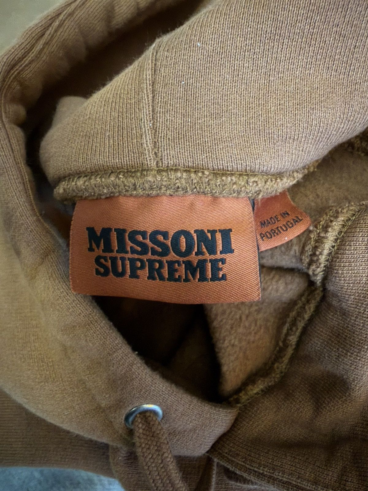 Missoni × Supreme ***RARE SUPREME MISSONI BROWN HOODIE Size US XL / EU 56 / 4 - 5 Thumbnail