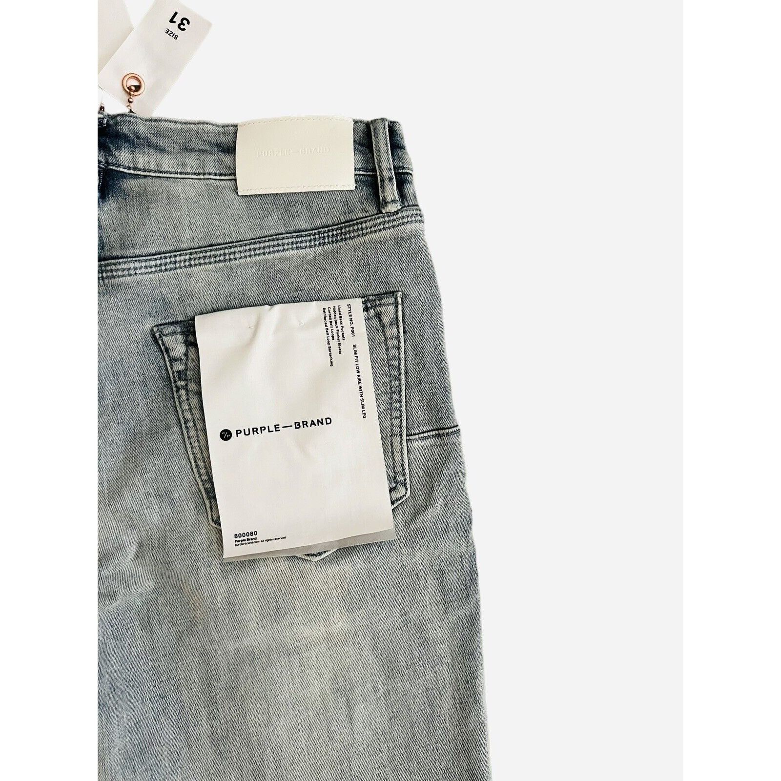 Purple Brand Purple Brand Jeans Mens Slim Fit P001 Blue Size 31/30 Size US 31 - 3 Thumbnail