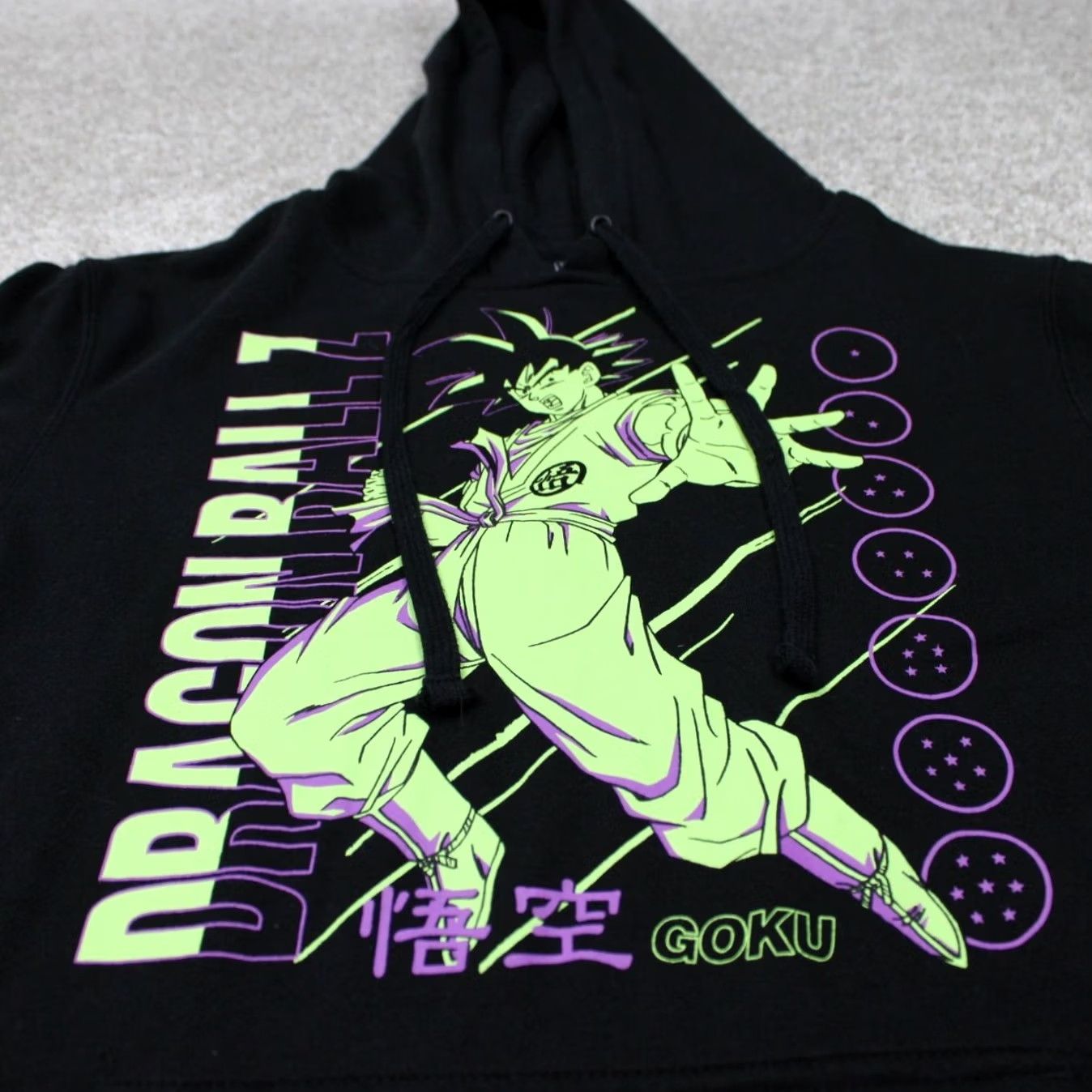 Vintage Dragonball Z Hoodie Mens Medium Black/Yellow GOKU Cotton/Poly Hooded Sweatshirt Size US M / EU 48-50 / 2 - 4 Thumbnail