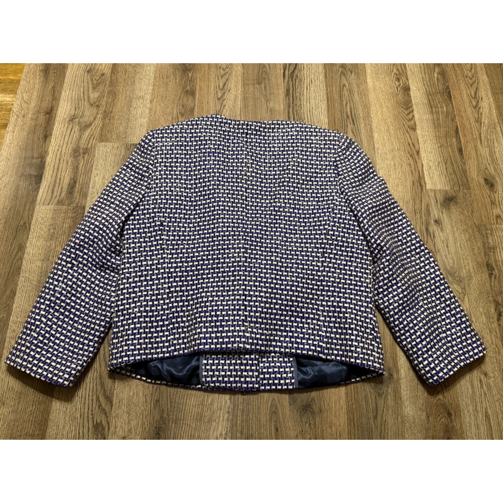 J.Crew VINTAGE J.CREW Jacket? No, Vintage not applicable. J.CREW Jacket Women's 12 Brown Black Pink Sparkle Blazer Long Sleeve Button Up Size XL / US 12-14 / IT 48-50 - 2 Thumbnail
