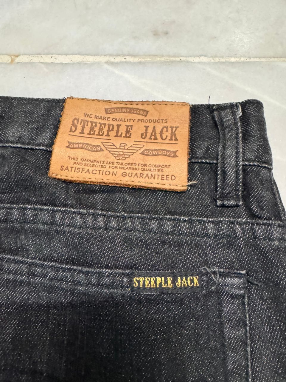 Tornado Mart 💥BELL BOTTOM💥BAGGY FLARE STEEPLE JACK MUDWASH DISTRESSED Size US 28 / EU 44 - 15 Thumbnail