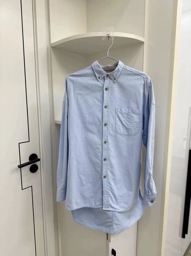 Fear of God Fear of God 4th Oxford Blue Shirt - dmc Size US S / EU 44-46 / 1 - 1 Thumbnail