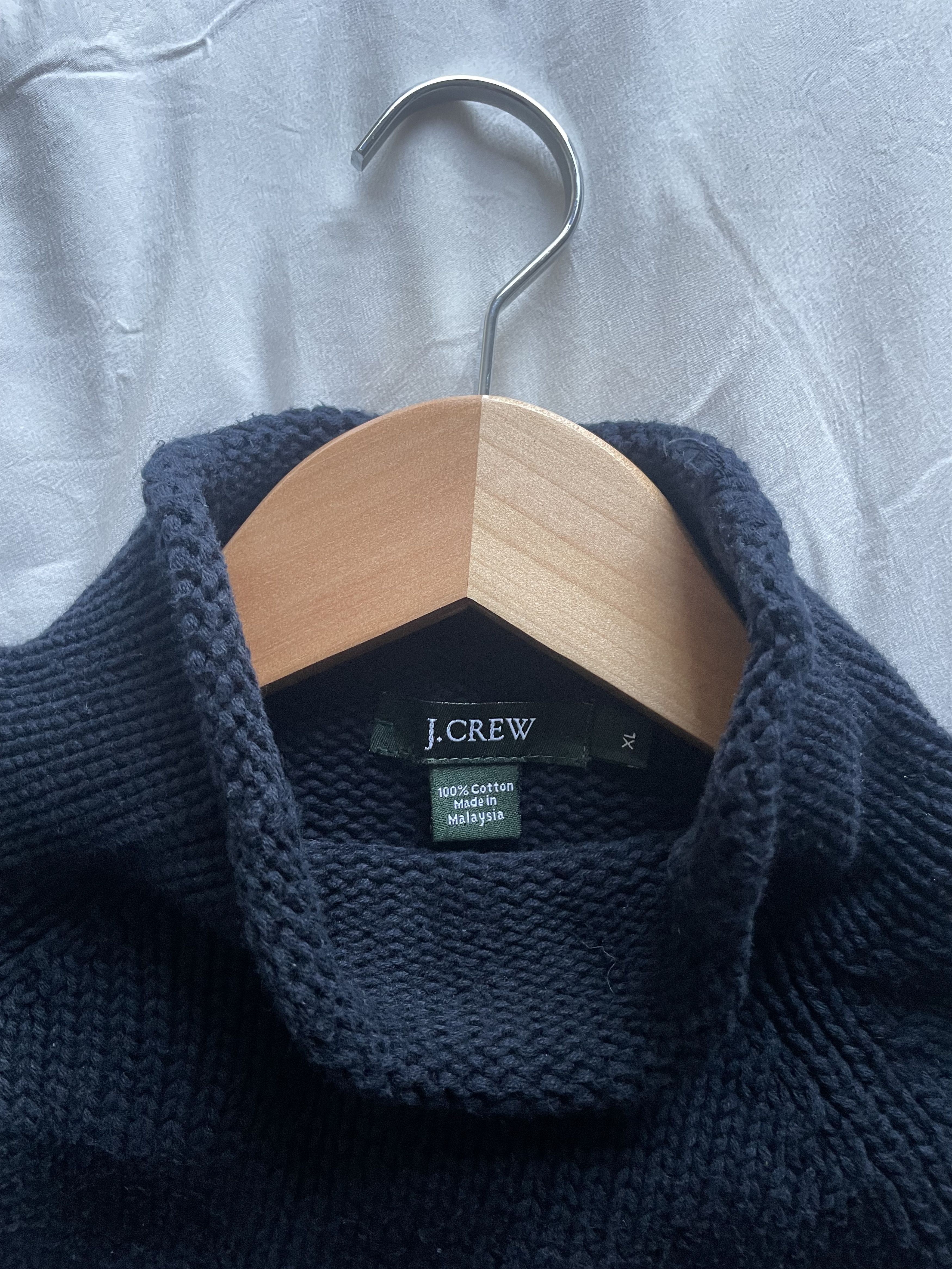 J.Crew VTG J Crew Rollneck Fisherman Sweater Size US XL / EU 56 / 4 - 2 Thumbnail