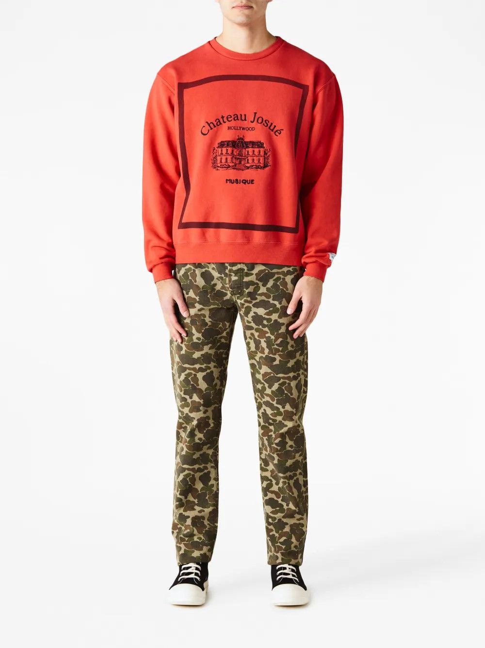 Gallery Dept. o1mle0226 Musique Crewneck Sweatshirt in Red Size US XL / EU 56 / 4 - 2 Thumbnail