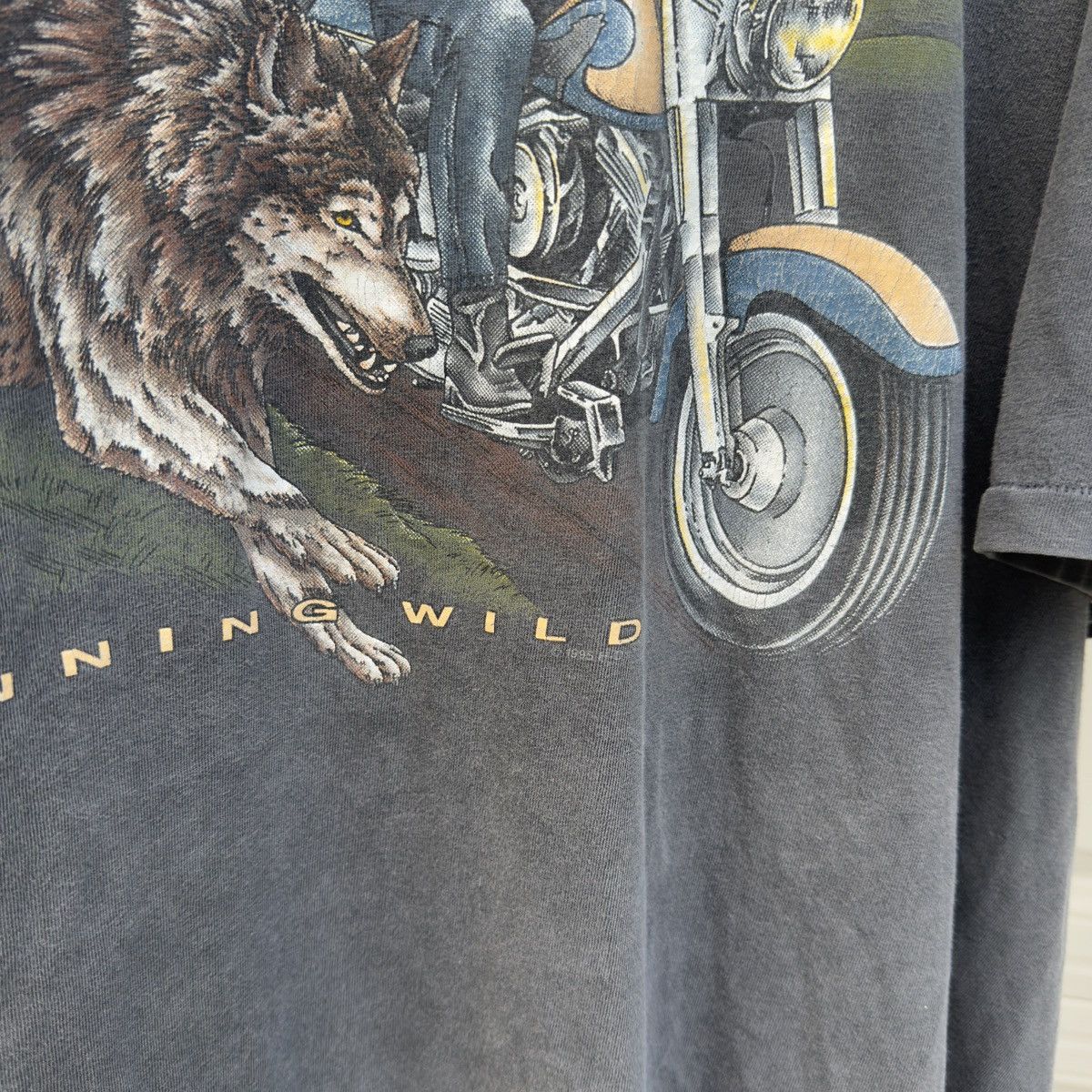Harley Davidson 90s Harley Thrashed Faded Distressed Shirt ERD Grunge Biker Size US XXL / EU 58 / 5 - 6 Thumbnail