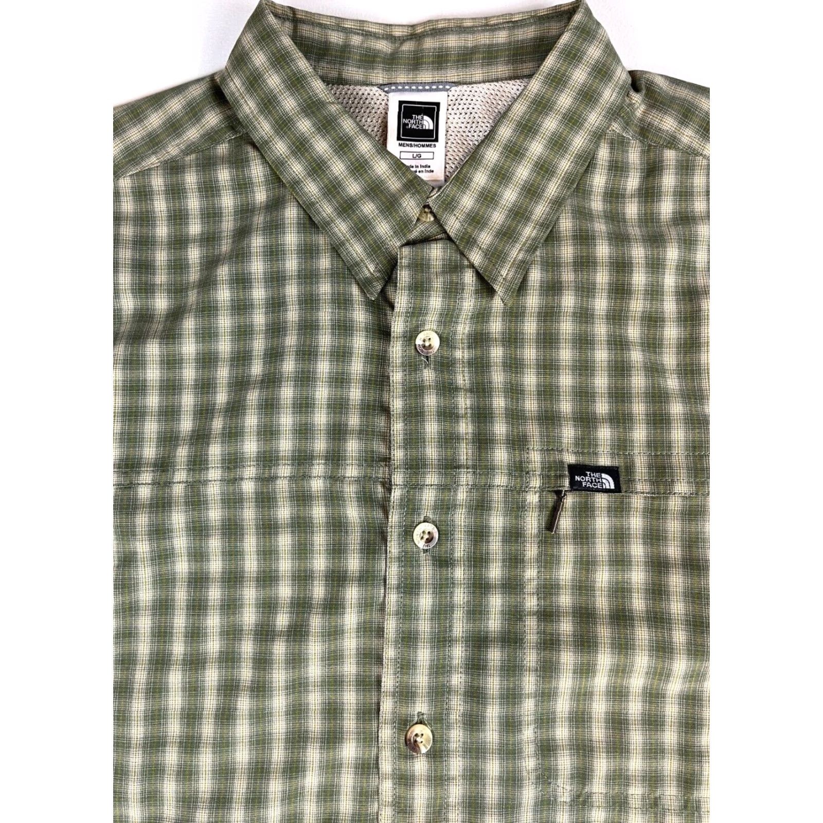 The North Face VINTAGE The North Face Button-Up Shirt Plaid Roll Up Sleeves Sz L Mens Size US L / EU 52-54 / 3 - 2 Thumbnail