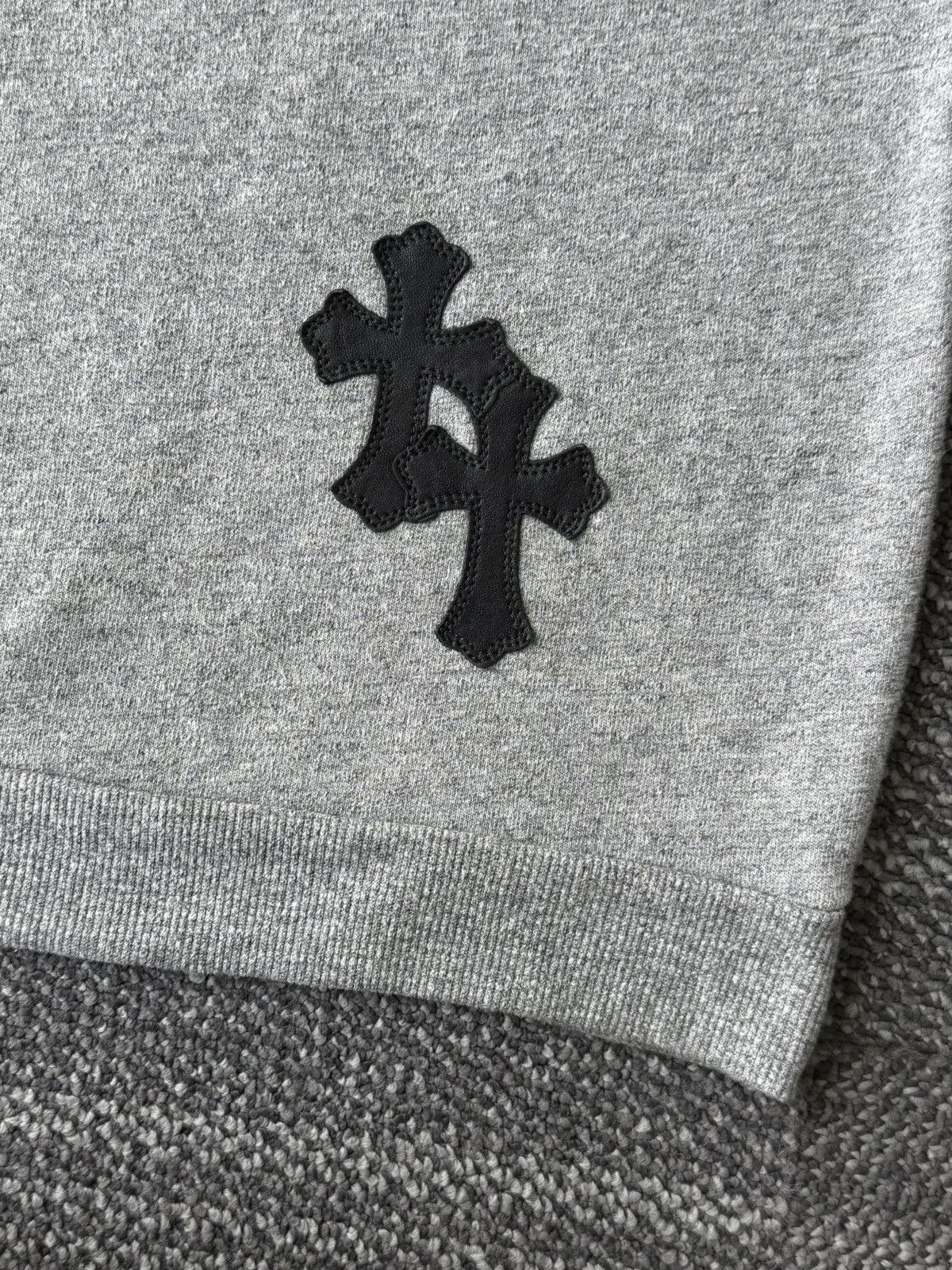 Chrome Hearts Chrome Hearts Y NOT leather Cross Patch Sweater Size US XL / EU 56 / 4 - 4 Thumbnail