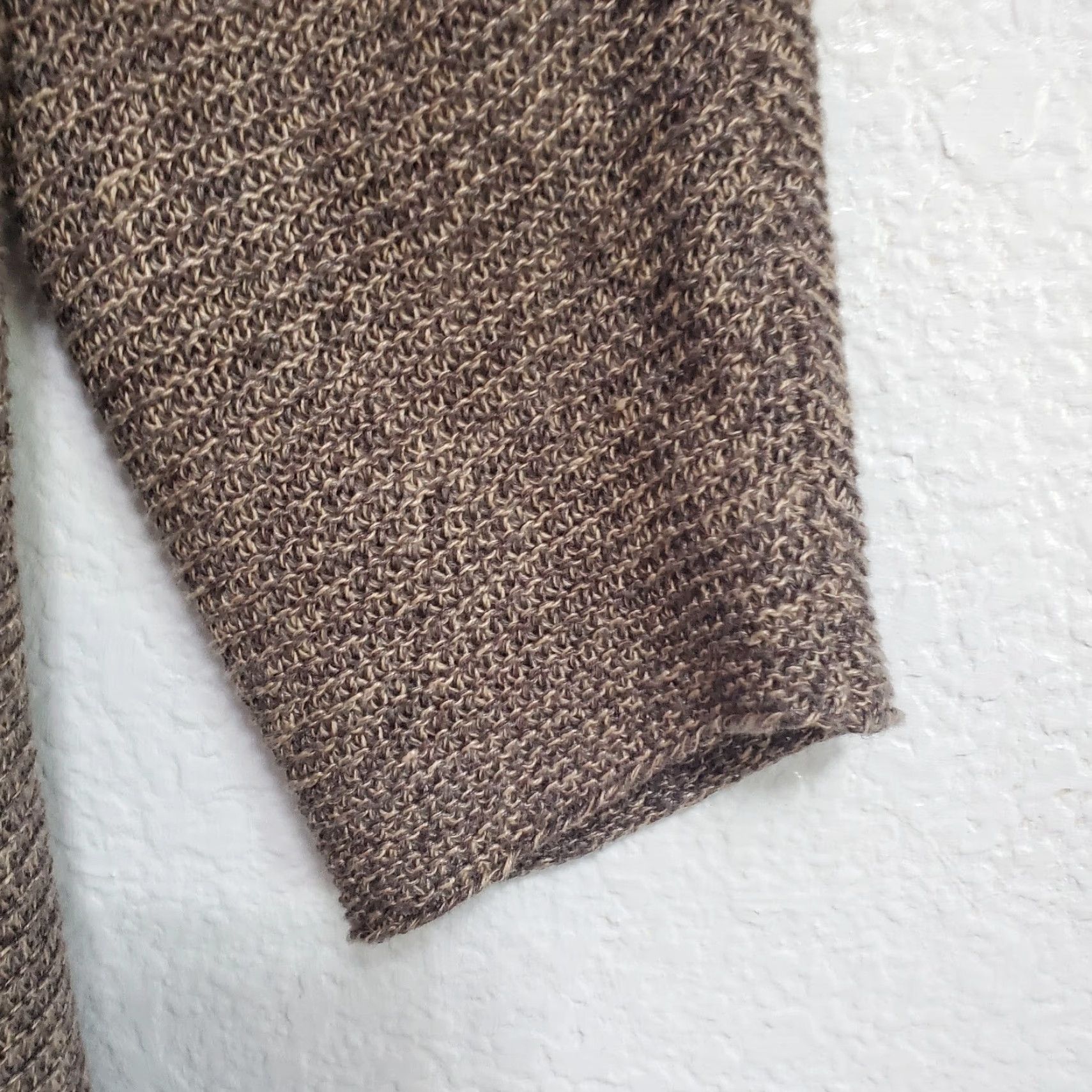 Eileen Fisher Eileen Fisher Cardigan Women L Brown Linen Open Front Side Slits Long Sleeve 100% Linen Classic Minimalist Capsule Size L / US 10 / IT 46 - 4 Thumbnail