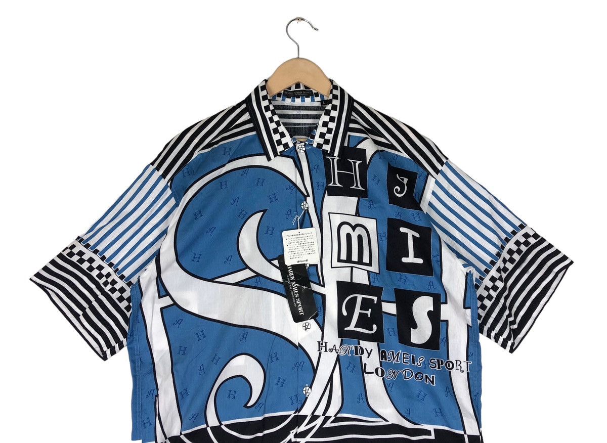 Hardy Amies Deadstock🔥Hardy Amies London Alloverprint Button Ups Shirt Size US L / EU 52-54 / 3 - 3 Thumbnail