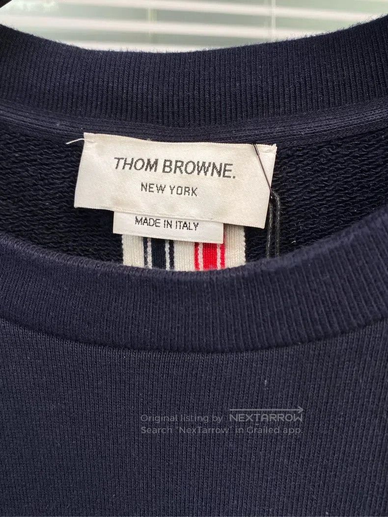 Thom Browne Thom Browne Dark Blue Sweatshirt Size US XXL / EU 58 / 5 - 6 Thumbnail