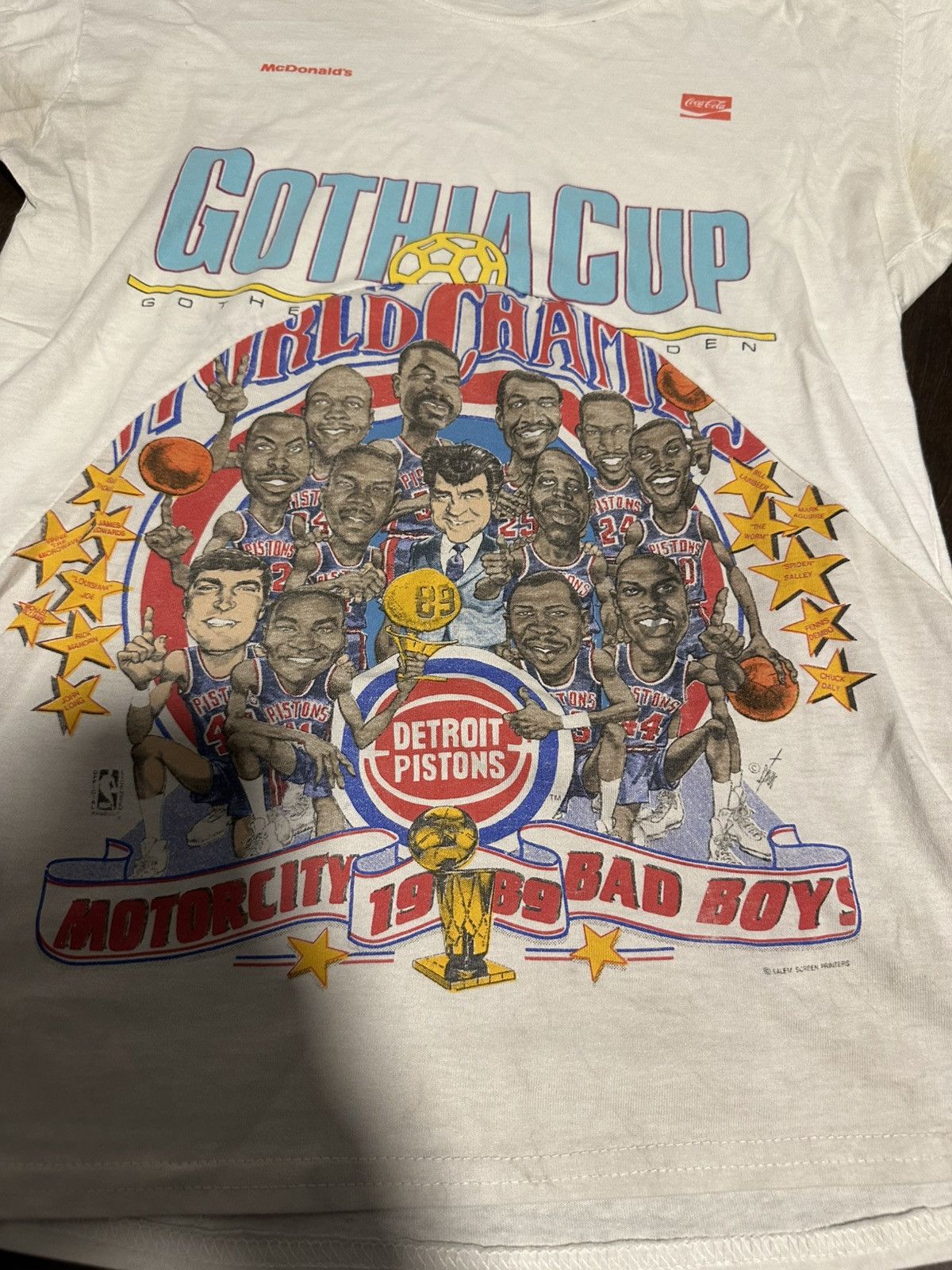 A$AP Rocky × AWGE Joshua Jamal Detroit Pistons Bad Boys Cut and Sewn Shirt L Size US L / EU 52-54 / 3 - 3 Thumbnail