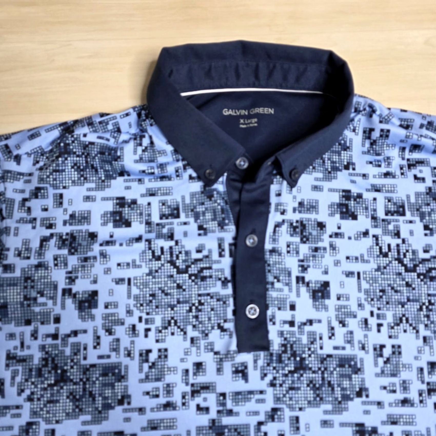 Galvin Green Galvin Green Maddox Ventil8 Plus Golf Polo Blue Geometric XL Mens Size US XL / EU 56 / 4 - 3 Thumbnail