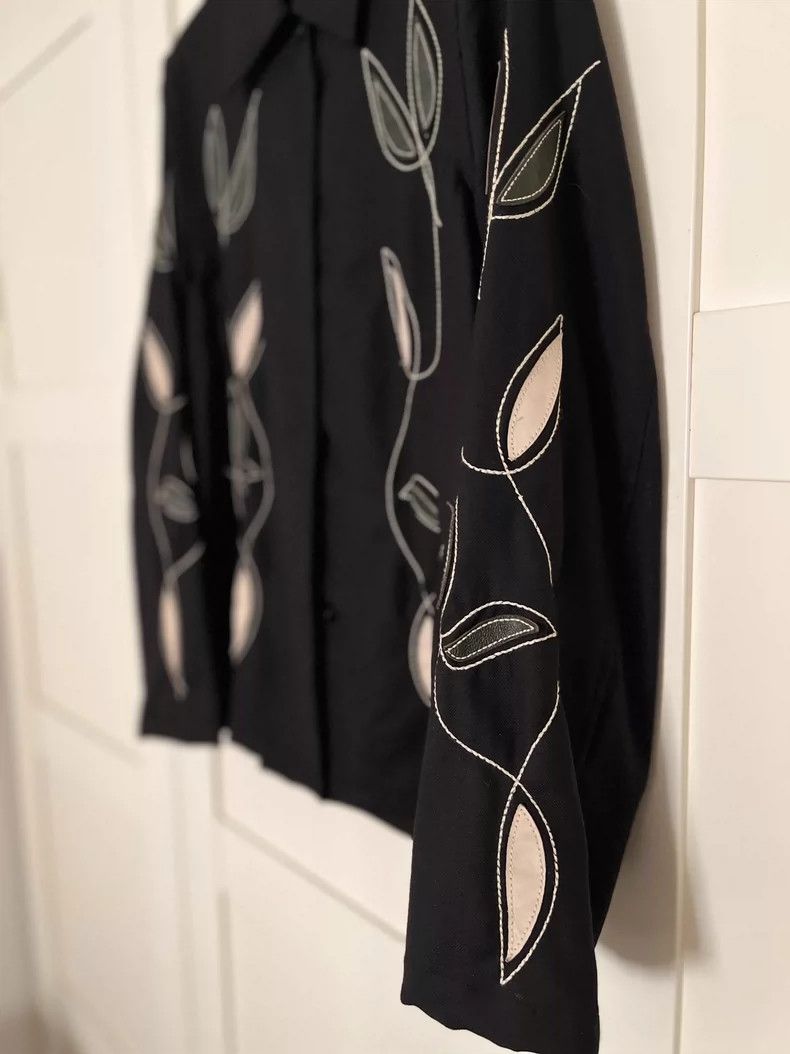 Our Legacy Our Legacy size32 Embroidered leather patchwork thin coat Size US XXS / EU 40 - 6 Thumbnail