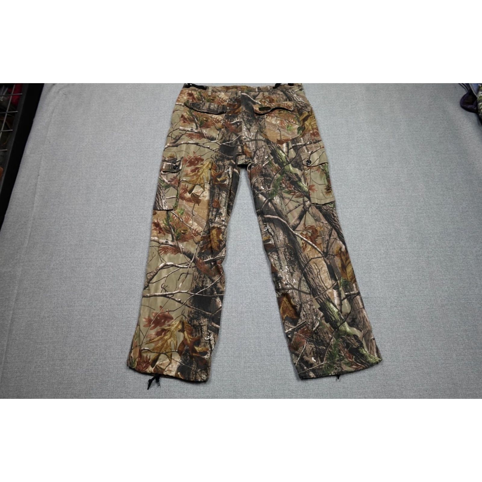 AMO VINTAGE Camo Pants Men XL Brown Woodland Lightweight Straight 5-Pocket Cargo Workwear Chino Size XL Mens Size US 36 / EU 52 - 4 Thumbnail