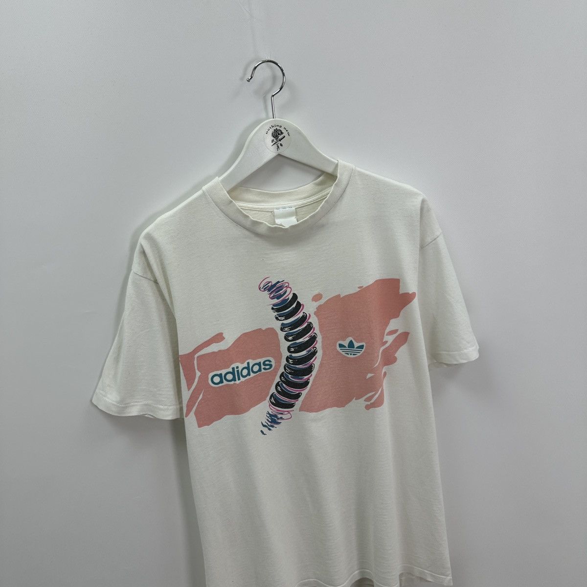 Vintage Vintage 90s Adidas Spiral tee Stophoest top drop y2k og hype Size US L / EU 52-54 / 3 - 3 Thumbnail