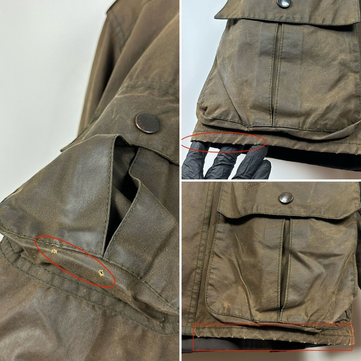 Barbour Barbour Trooper Olive Green Waxed Coat Jacket Size US M / EU 48-50 / 2 - 24 Thumbnail