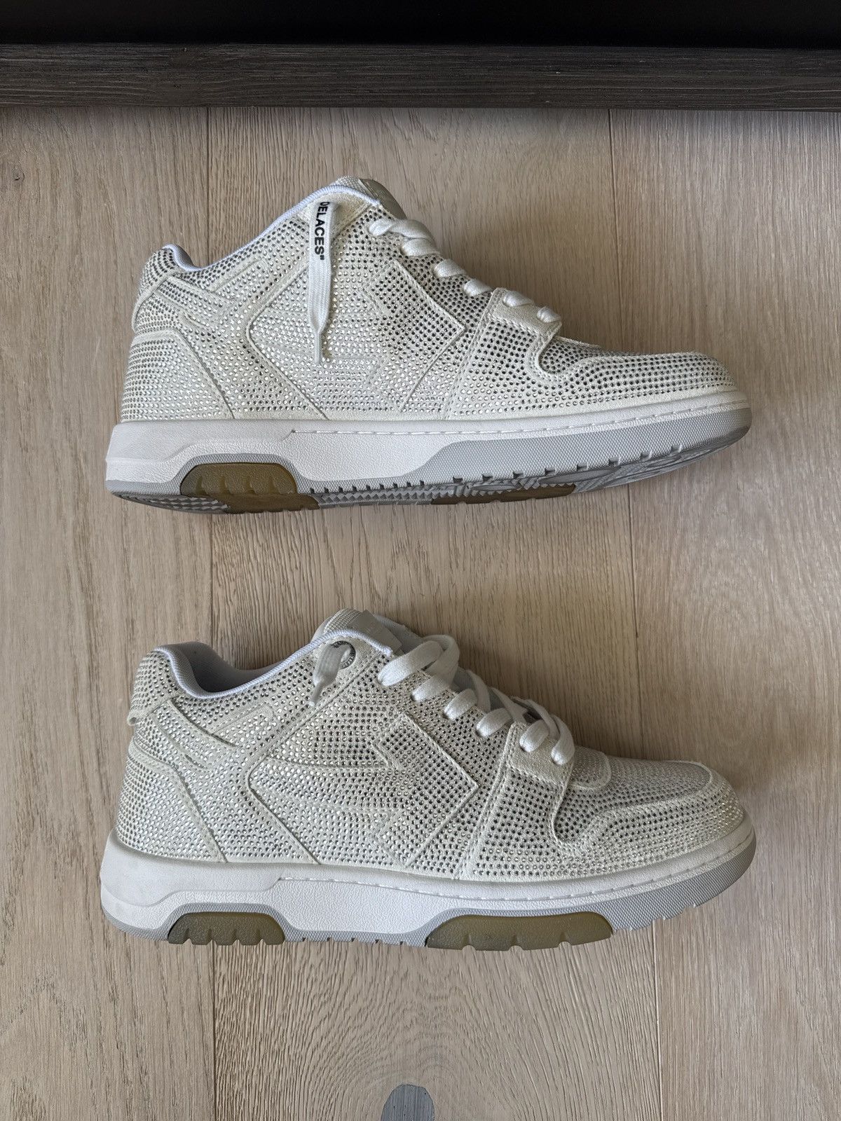 Off-White Off-White Out Of Office Crystal Embellished Sneaker Size US 11 / EU 44 - 4 Thumbnail