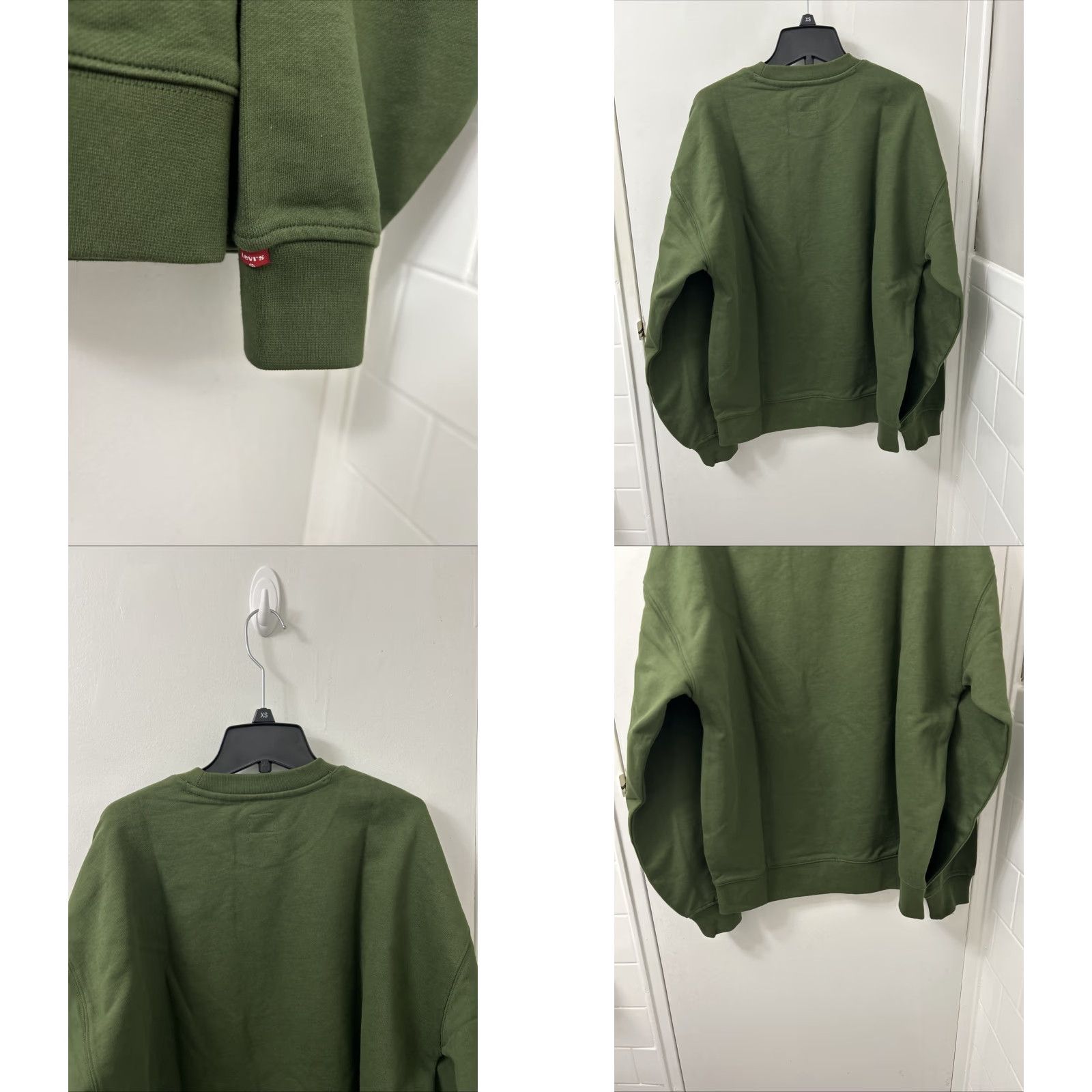 Levi's VINTAGE Levi's Crewneck Sweatshirt Mens Small Green Embroidered Logo Pullover L/S Size US S / EU 44-46 / 1 - 8 Thumbnail