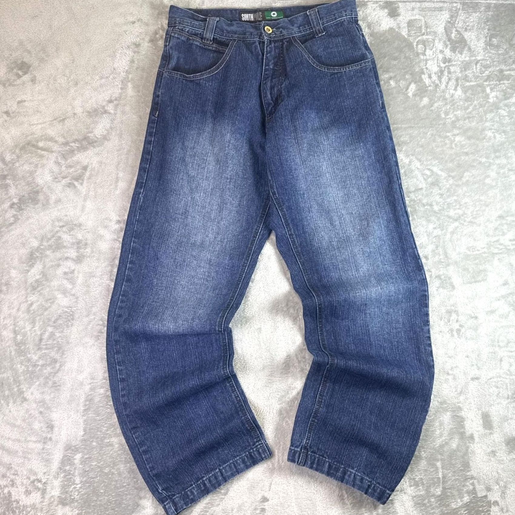 Southpole Vintage Southpole Y2K Green Tab Baggy Skater Jeans Men’s 32 Blue Denim Size US 32 / EU 48 - 2 Thumbnail