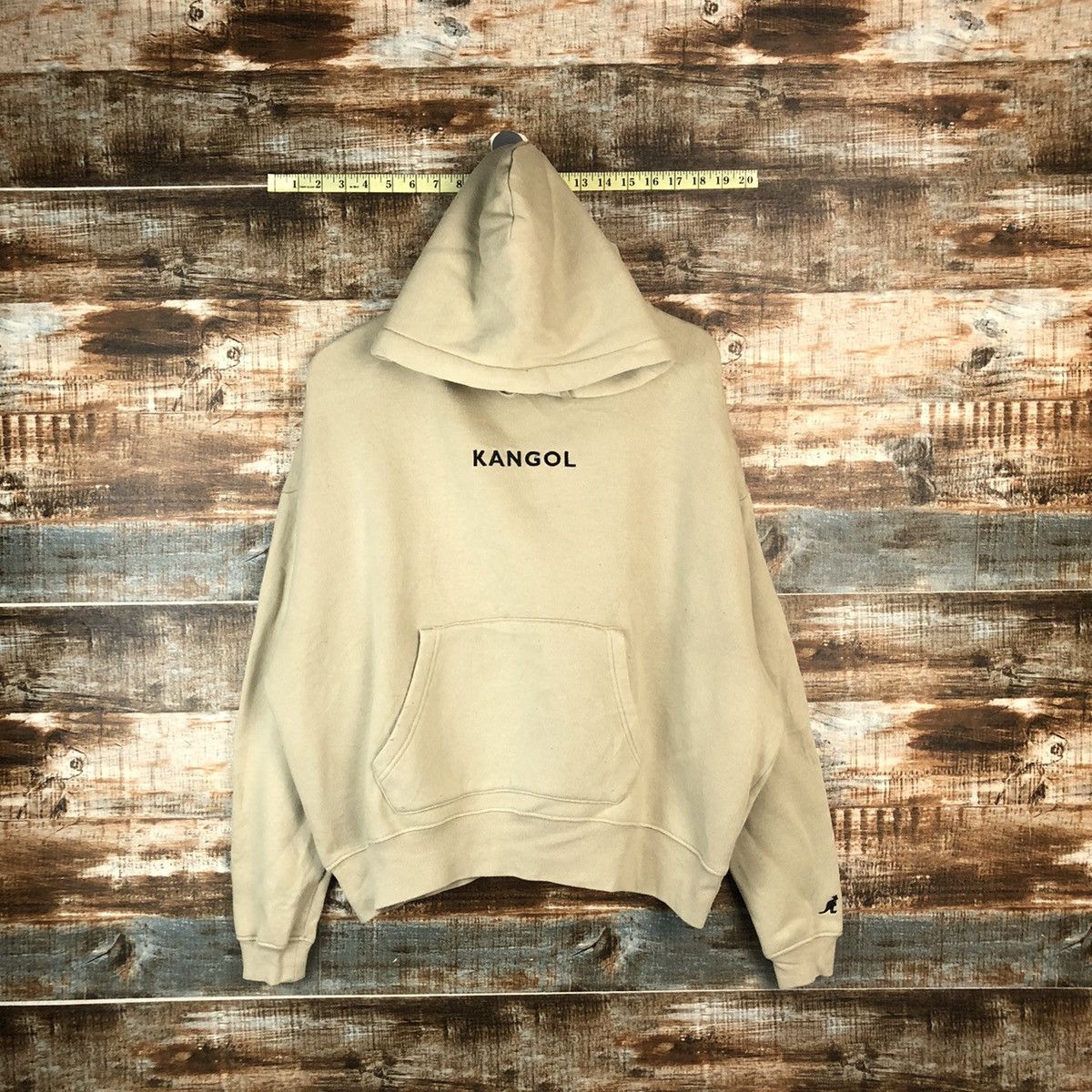 Kangol Kangol Cream baggie Hoodie #A2022 Size US M / EU 48-50 / 2 - 1 Thumbnail