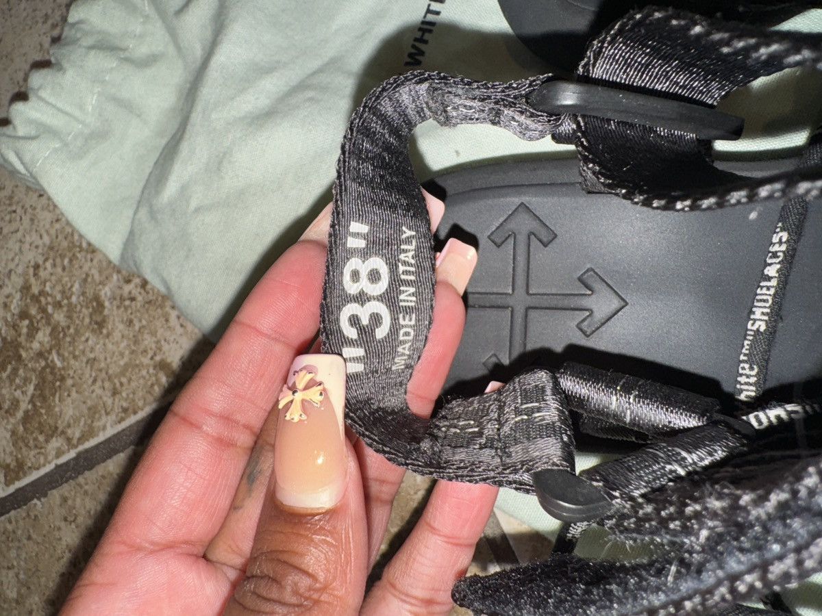 Off-White Off-White Black Multistrap Micro Sandals Size US 8 / IT 38 - 2 Thumbnail