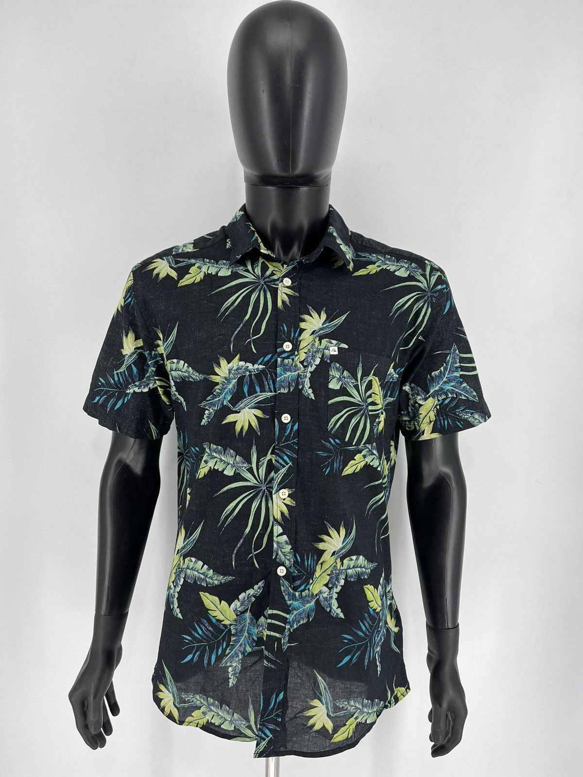 Quiksilver Vintage Crazy Quiksilver Hawaiian Floral Shirt Buttons 90s Size US M / EU 48-50 / 2 - 2 Thumbnail