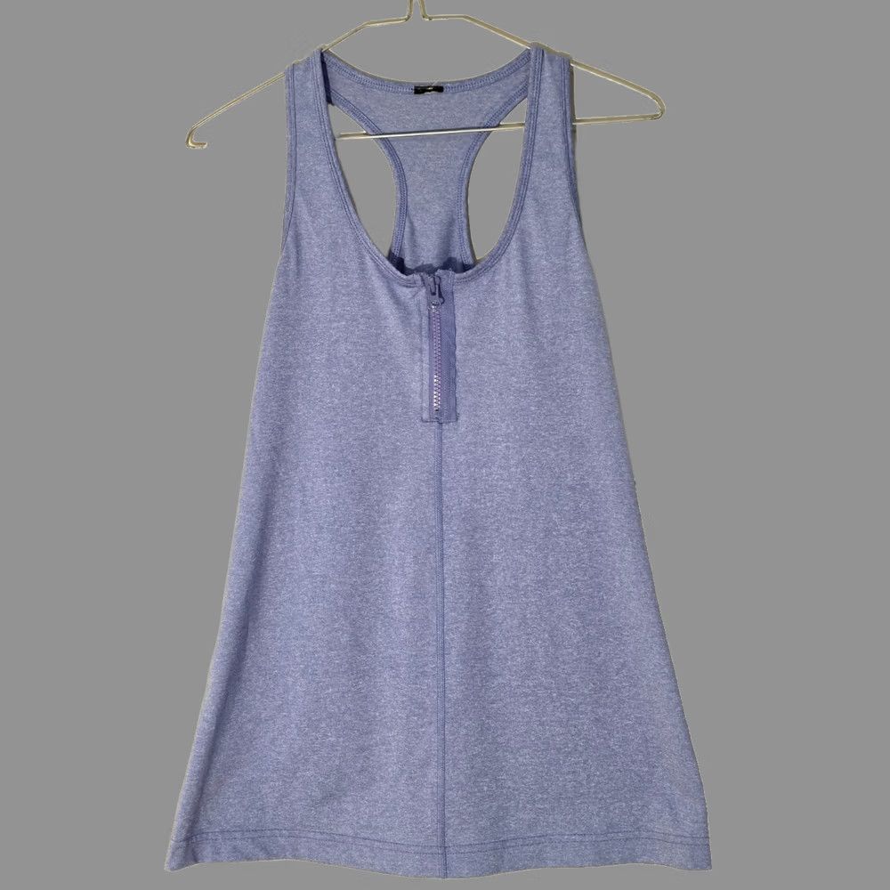 Vintage 90 Degree By Reflex Tank Top Womens Size XS Purple 1/4 Zip Racerback Sleeveless Spr/Sum/Fall Activewear Yoga Womens Size S / US 4 / IT 40 - 1 Thumbnail