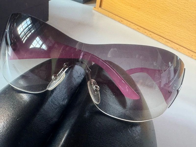 Miu Miu PRADA Sunglassess Star 2004 Star White Ski Shield Mask Fire Size ONE SIZE - 3 Thumbnail