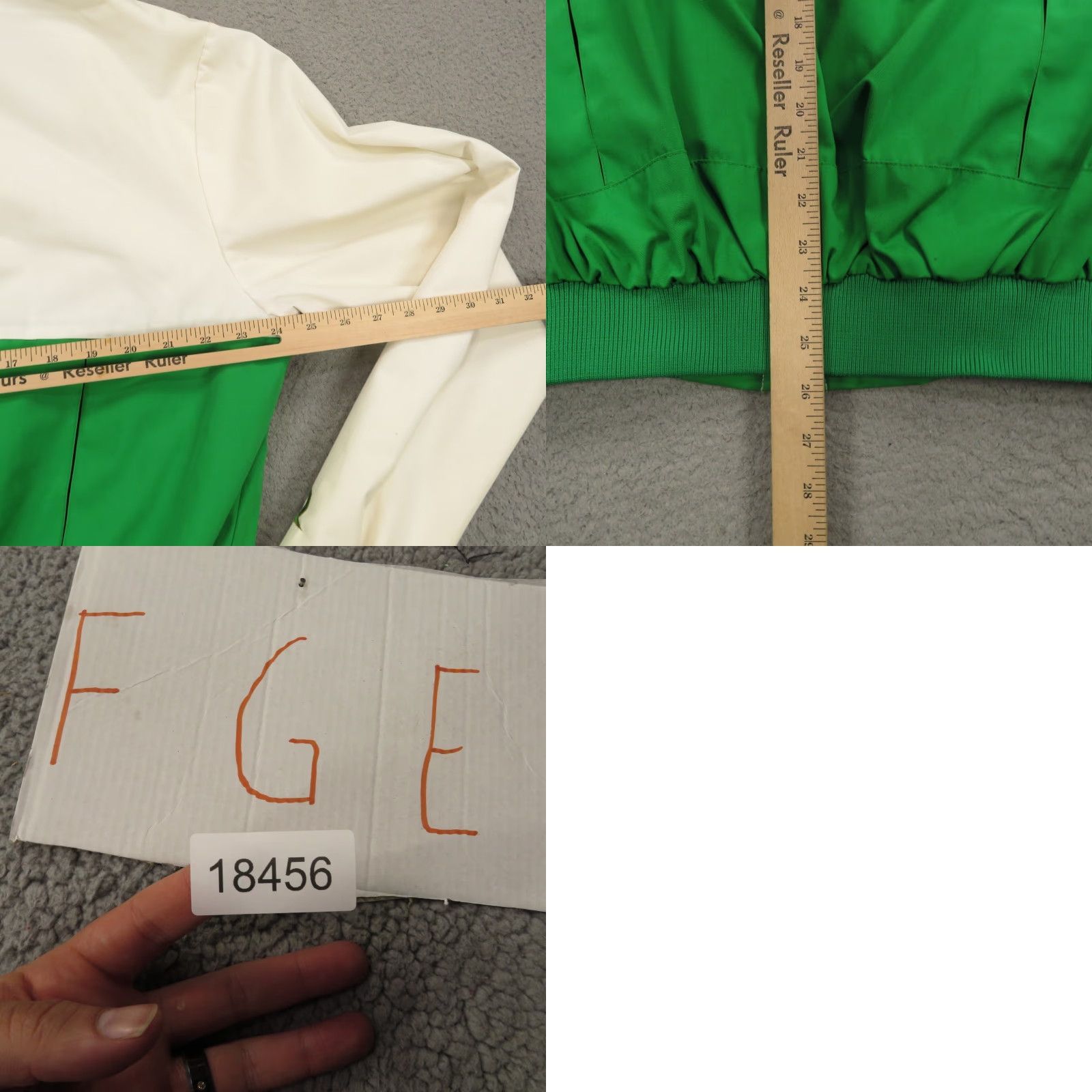 Vintage VINTAGE King Sports Racing Jacket Mens XL Green Bomber Windbreaker 80s/90s USA Cars Size US XL / EU 56 / 4 - 10 Thumbnail