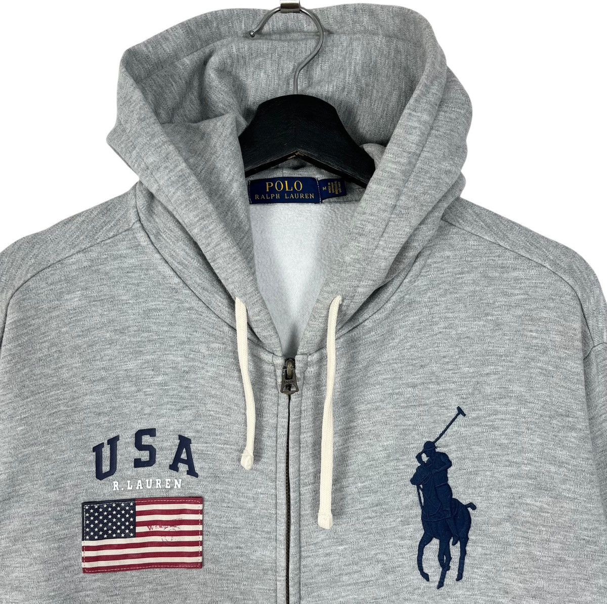 Designer × Polo Ralph Lauren Polo Ralph Lauren Zipper Hoodie Size US M / EU 48-50 / 2 - 2 Thumbnail