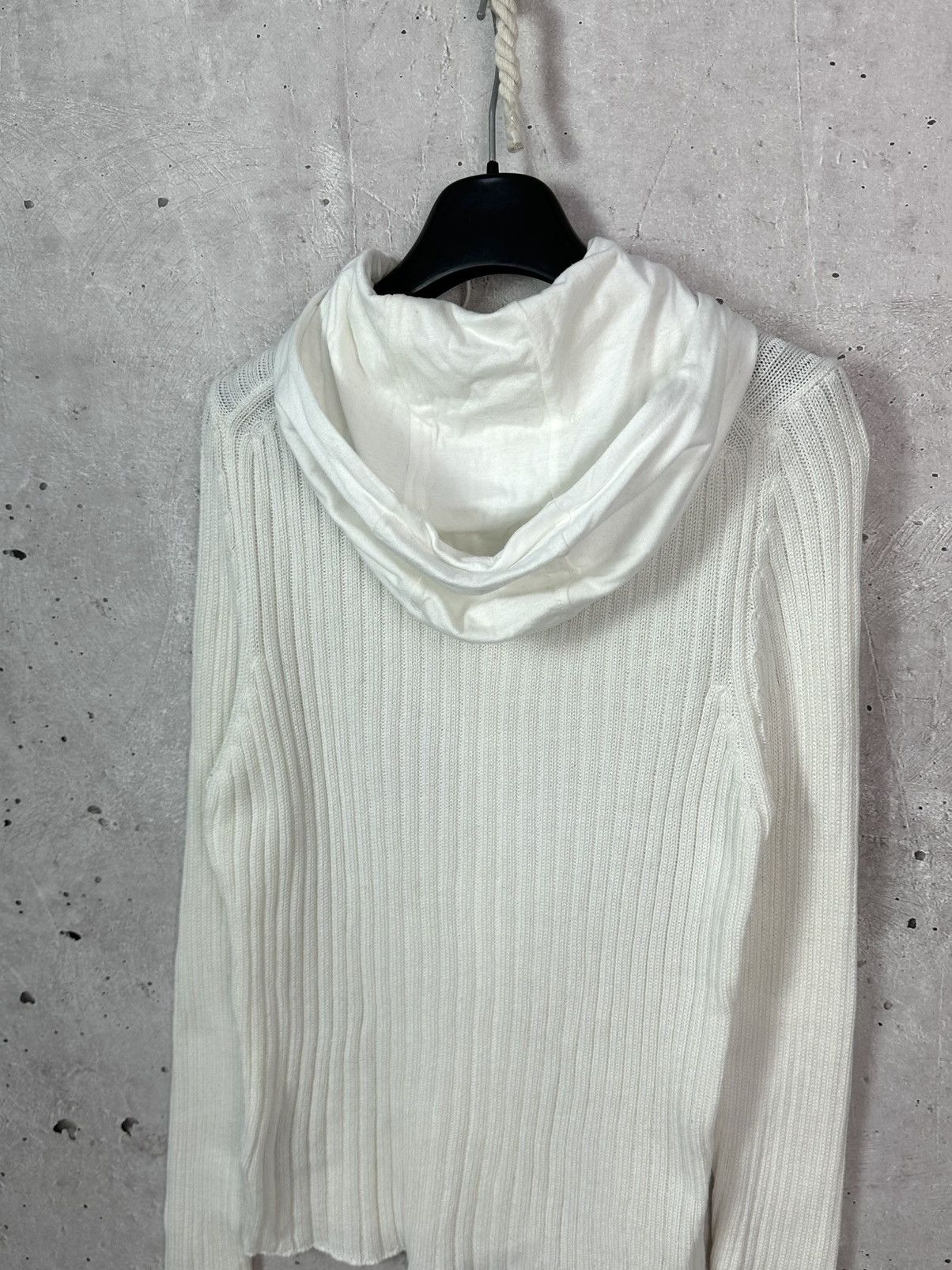 C.P. Company C.P. Company Vintage White Knit Cotton Button Hooded Sweater Size US S / EU 44-46 / 1 - 6 Thumbnail