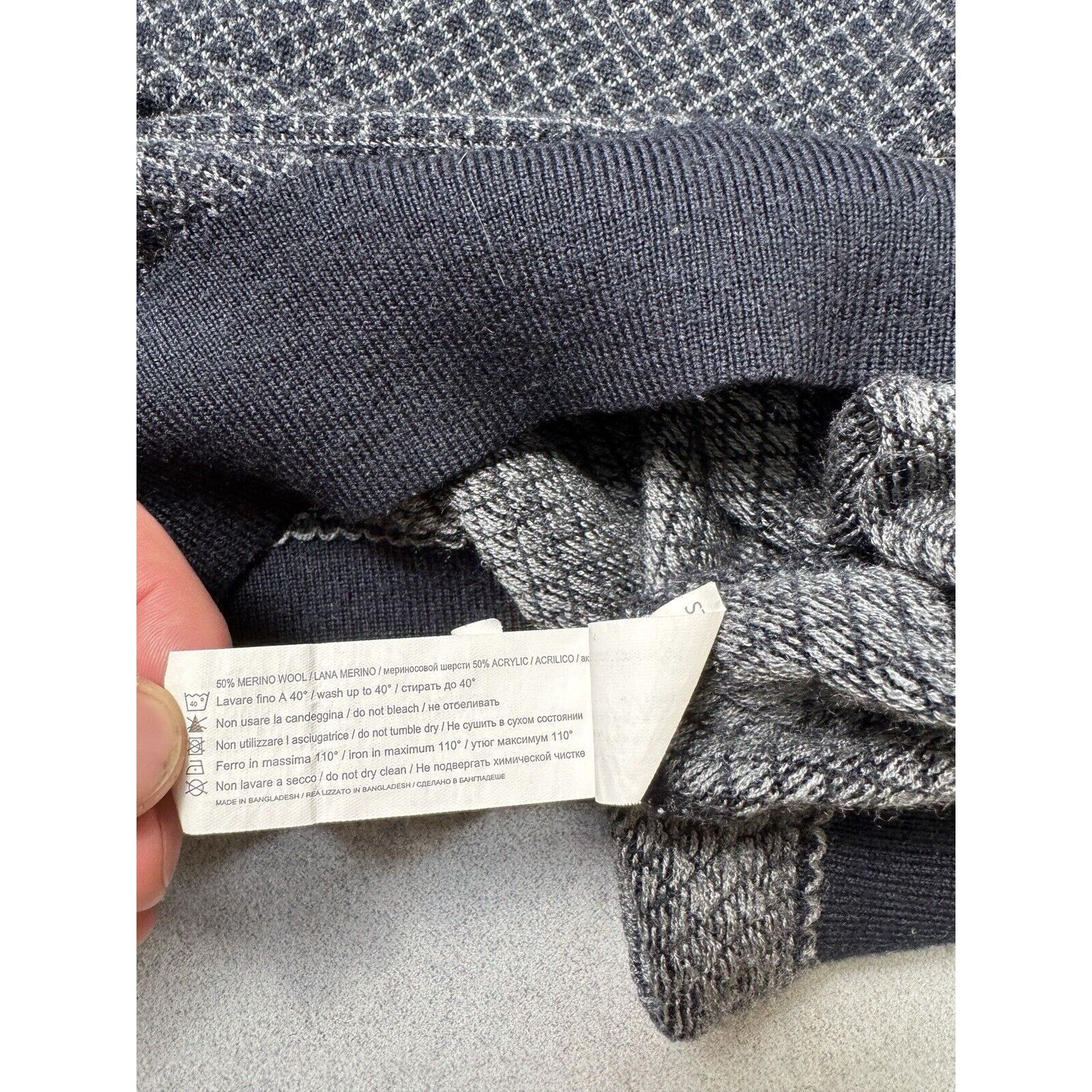 John Richmond John Richmond Sweater Jumper Size M Blue Pullover Men Size US M / EU 48-50 / 2 - 11 Thumbnail