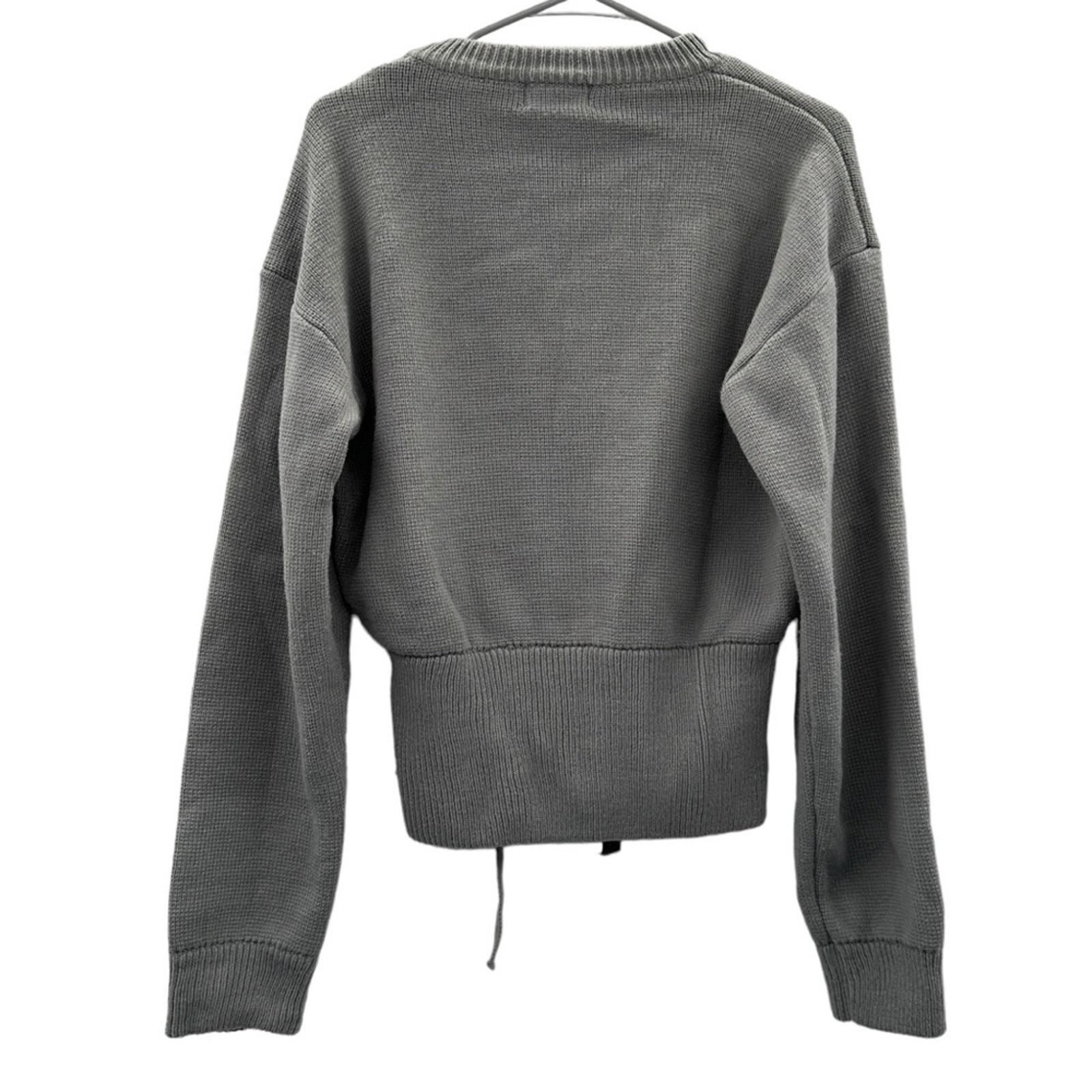 Lioness Lioness Gray Chunky Lace Up Knit Long Sleeve Sweater Sz S Size M / US 6-8 / IT 42-44 - 6 Thumbnail