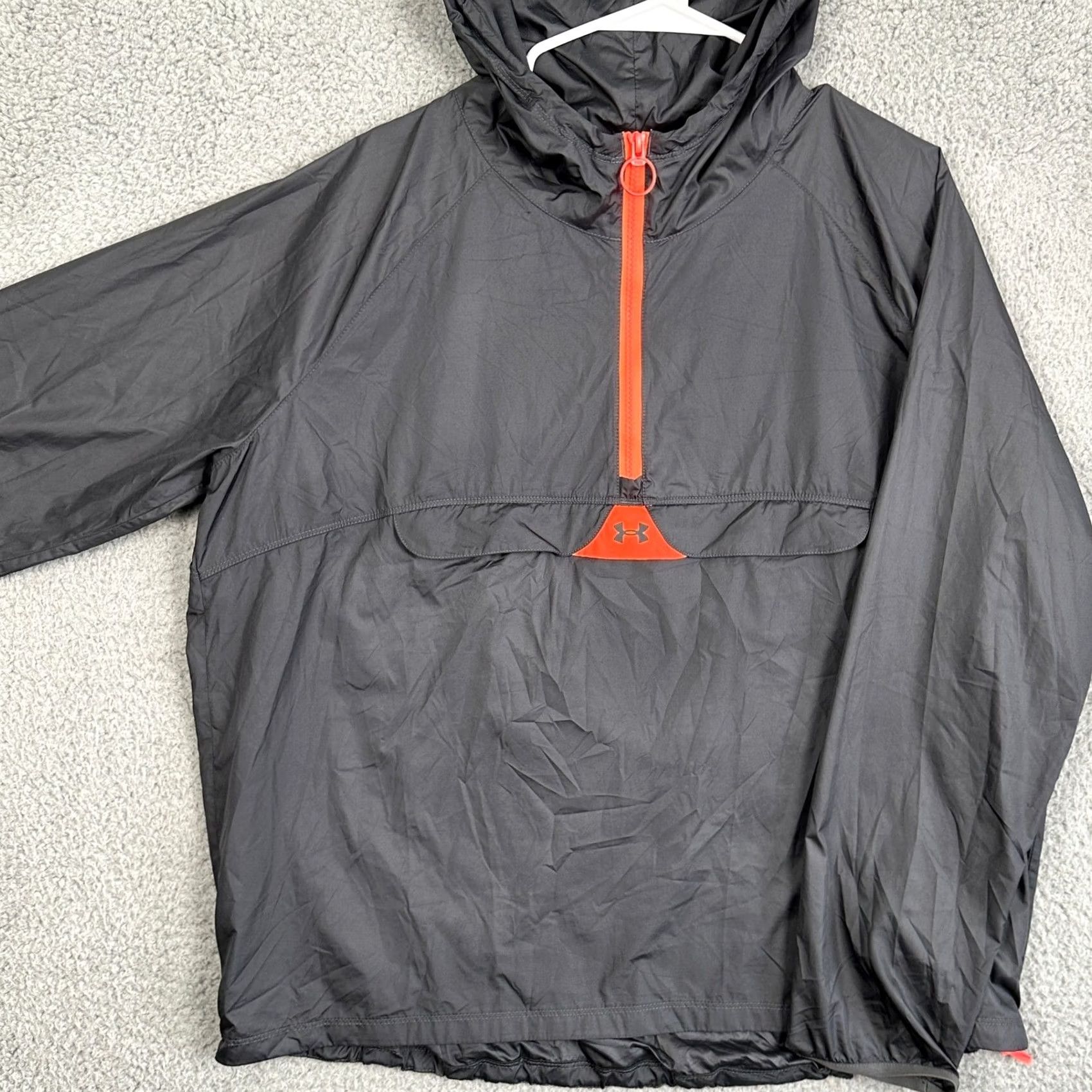 Under Armour Under Armour Women Large Jacket Hoodie Gray Lightweight All Season Gear Logo EUC Size L / US 10 / IT 46 - 2 Thumbnail